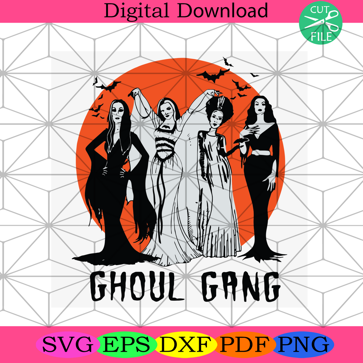 Download Ghoul Gang Svg, Halloween Svg, Ghost Svg, Gang Svg ...