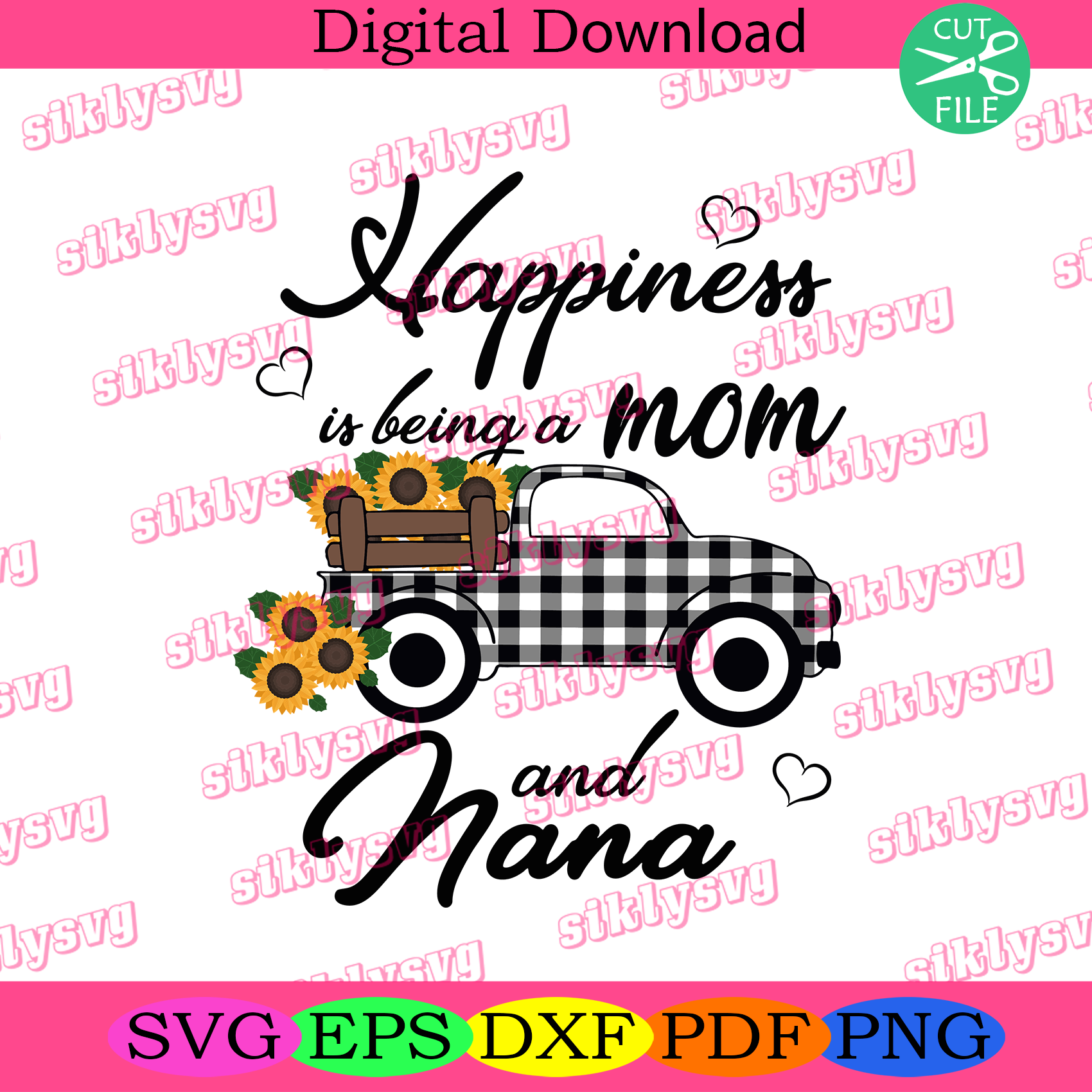 Download Happiness In Being A Mom And Nana Svg Grandma Svg Great Grandma Svg Silkysvg
