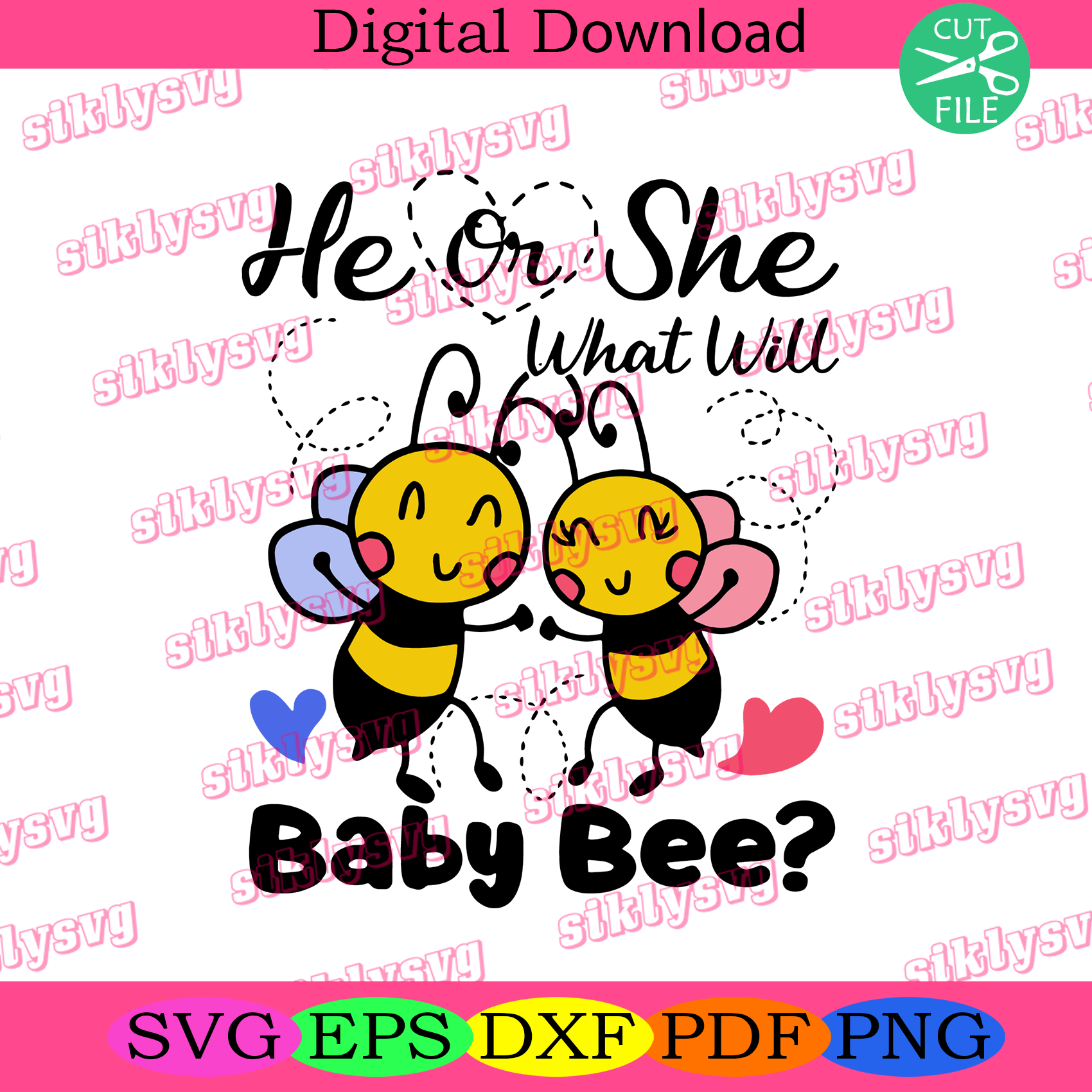 He Or She What Will Baby Bee Svg Trending Svg Baby Bee Svg Bee Svg Silkysvg