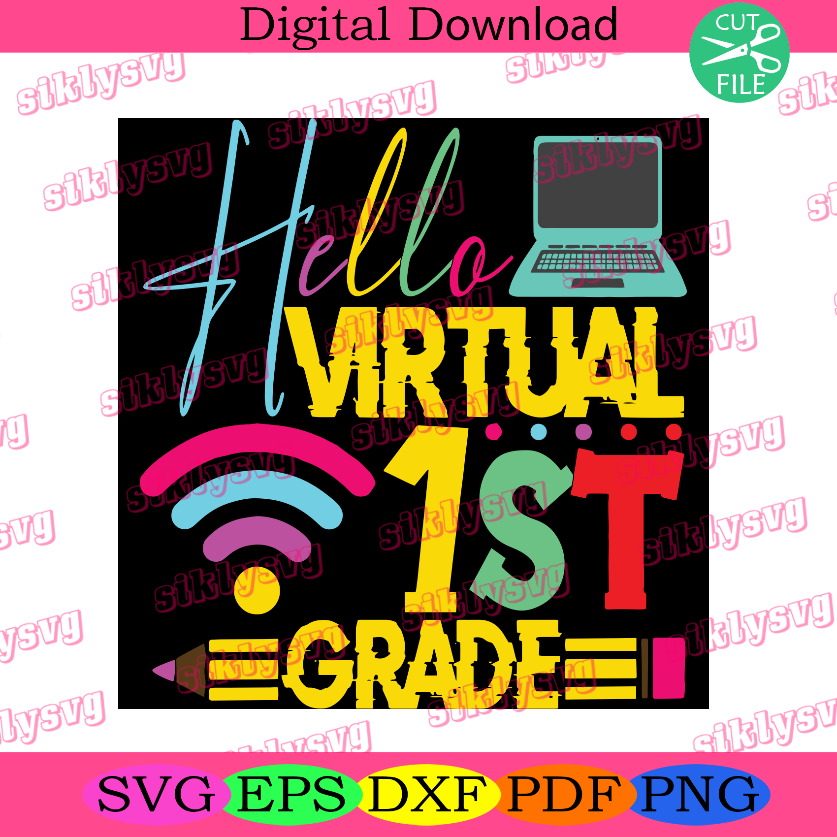 Download Back To School Svg School Svg 1st Grade Svg Virtual Svg Teacher Svg Teacher Gift Teacher Life Funny Teacher Svg Students Svg Students Life Gift For Teacher Digital File Vinyl For Cricut