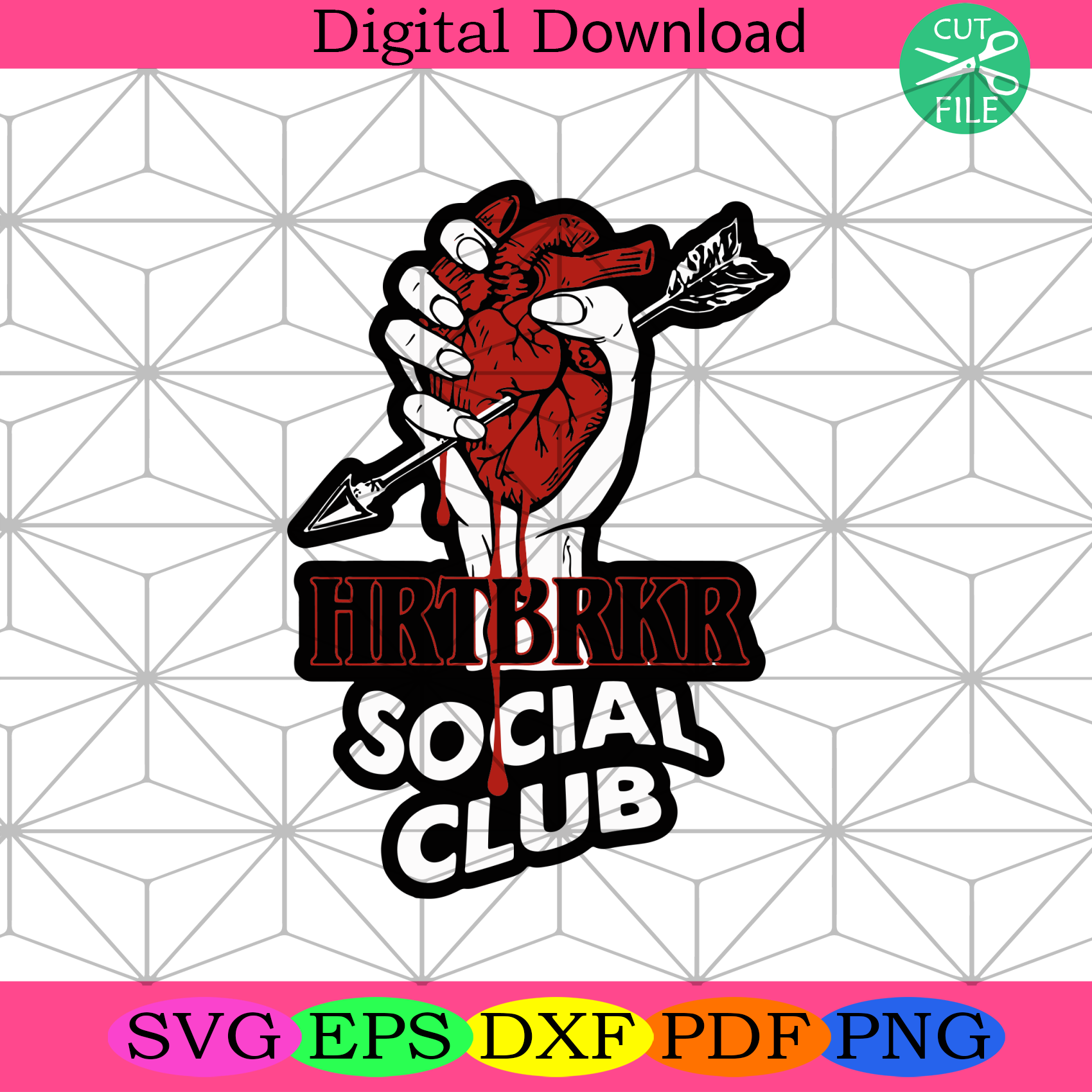 Download Hrtbrkr Social Club Svg Trending Svg Social Club Svg Heart Svg Hol Silkysvg