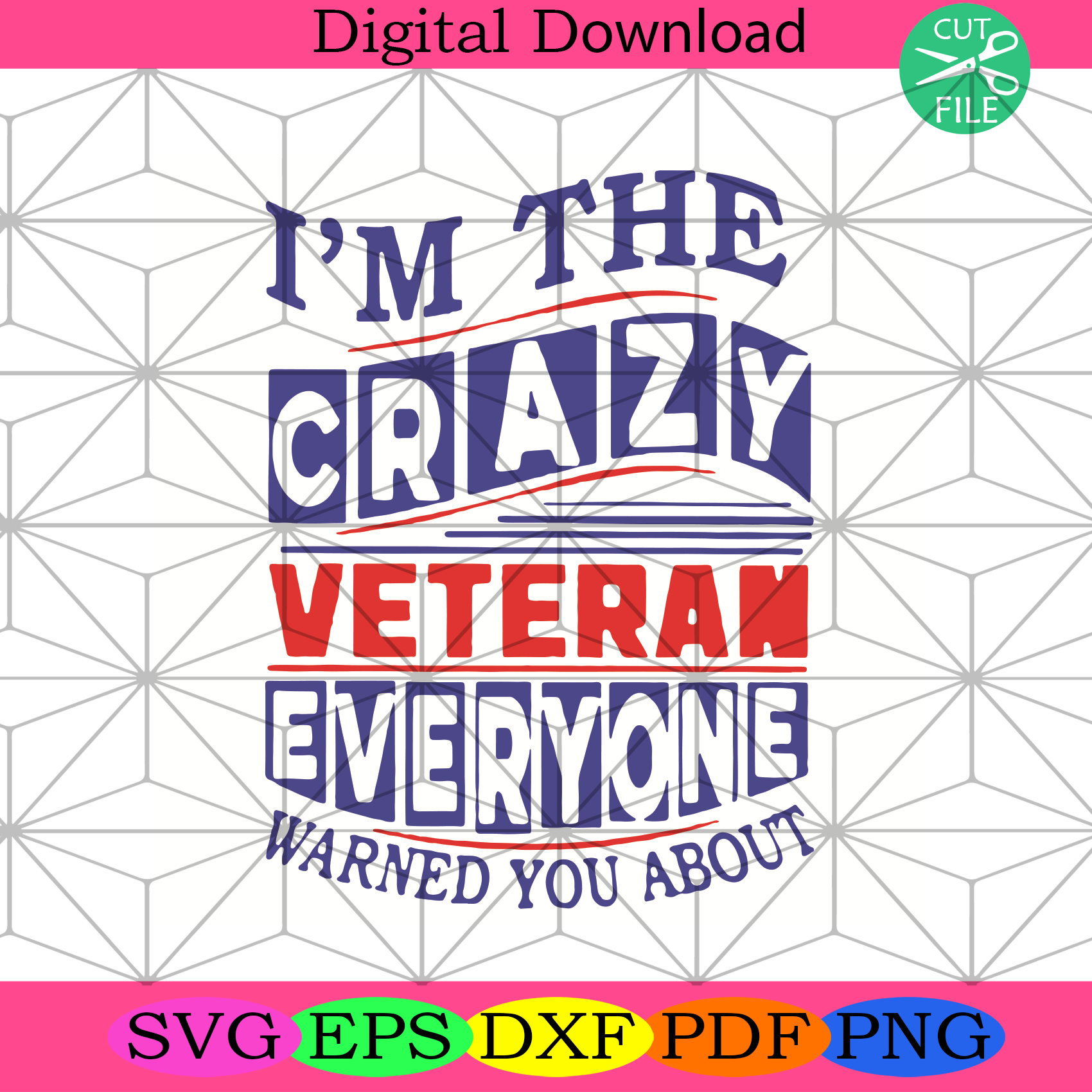 I Am The Crazy Veteran Everyone Warned You About Svg Trending Svg