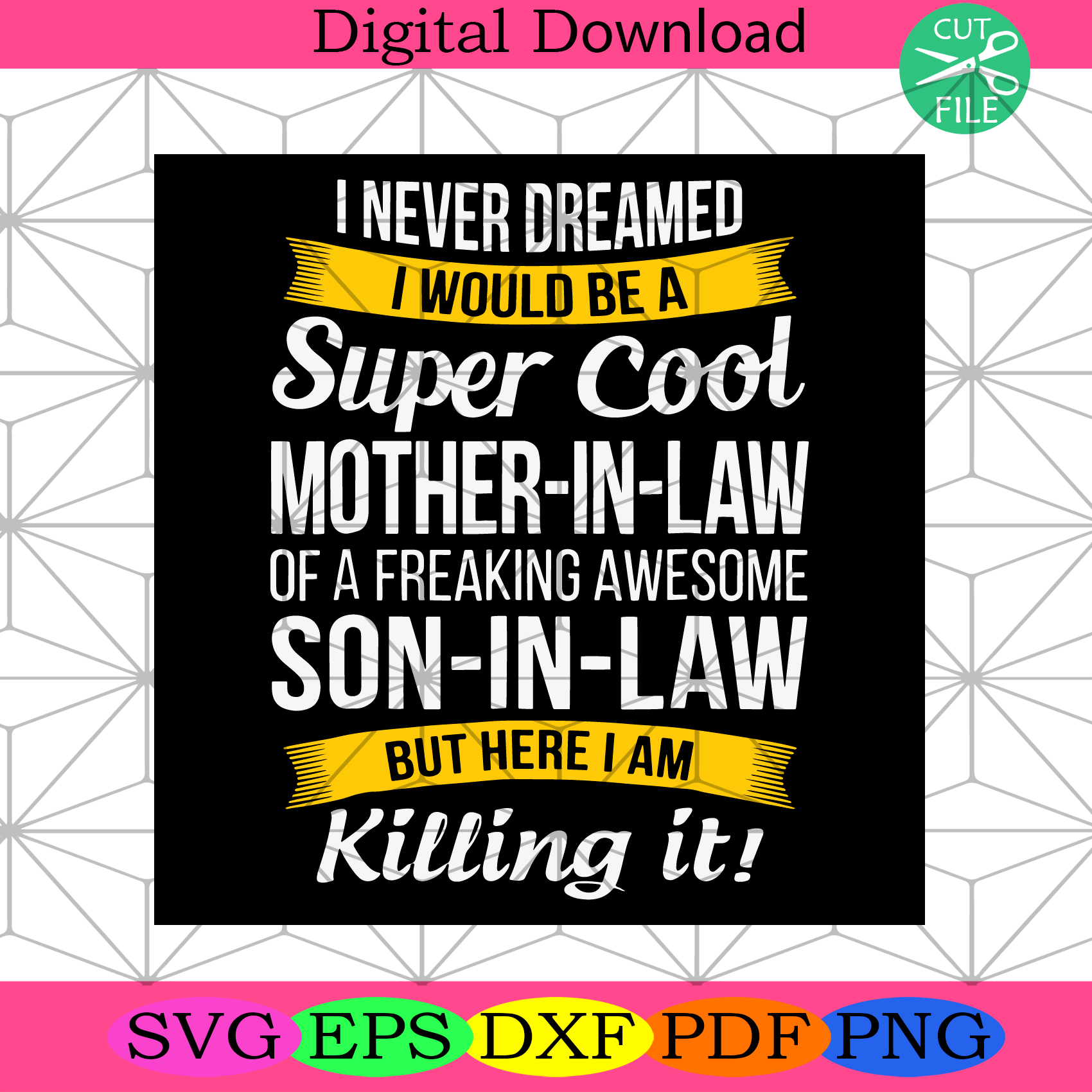 I Never Dreamed Id End Up Being A Son In Law Svg Trending Svg Silkysvg