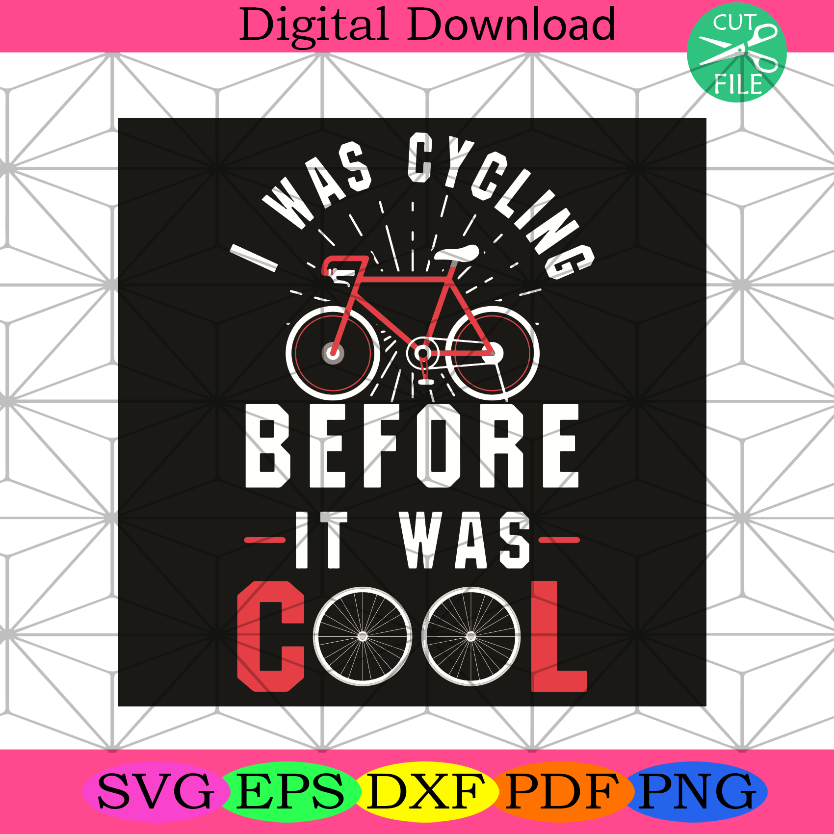 I Was Cycling Before It Was Cool Svg Trending Svg, Cycling Svg