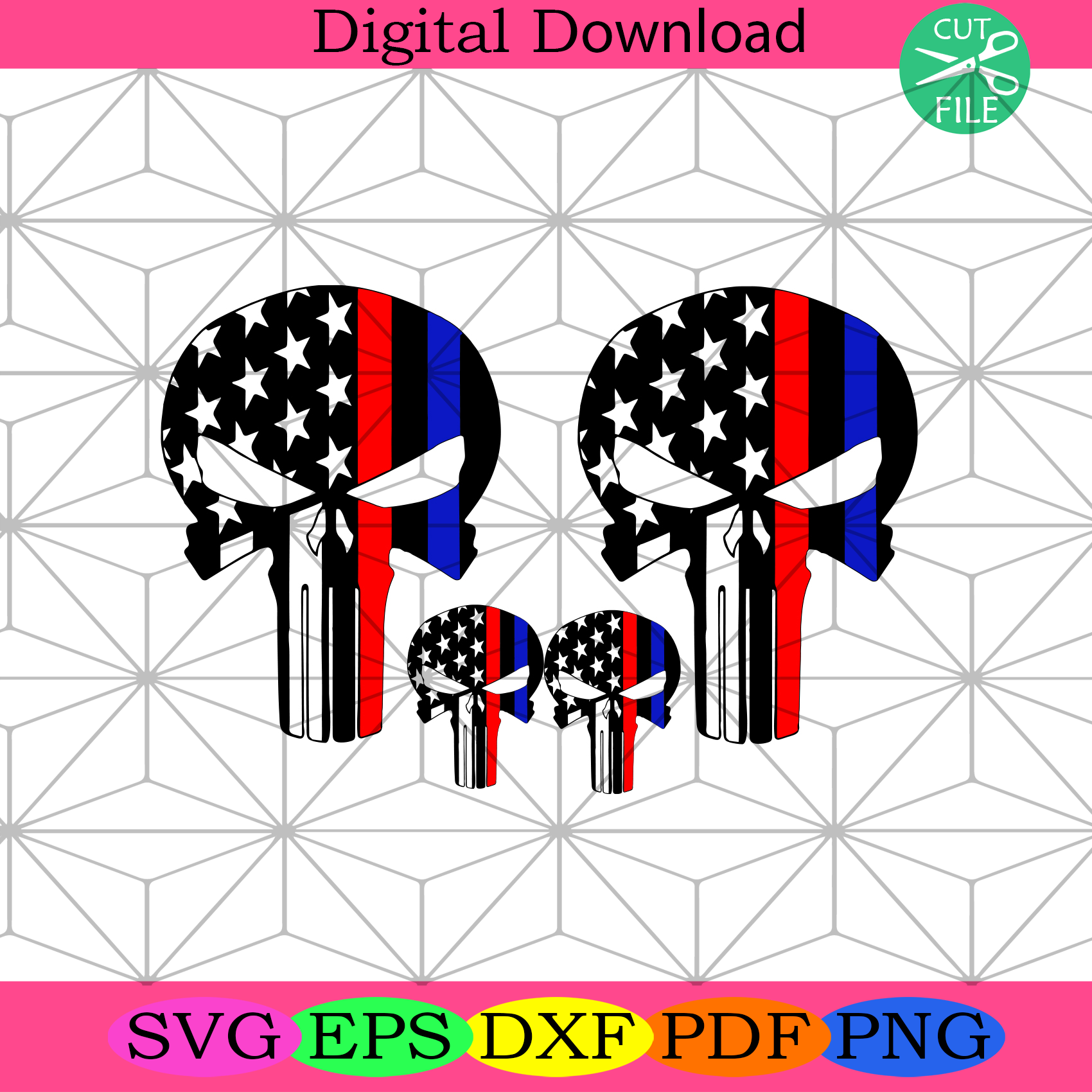 Skull American Flag Bundle