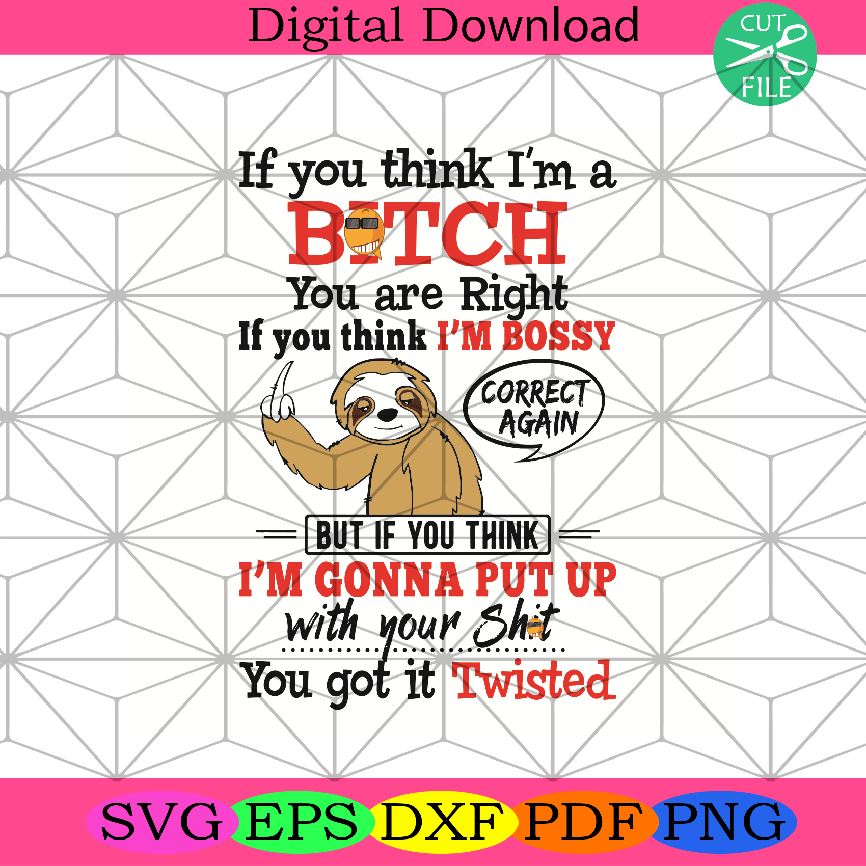If You Think I Am A Bitch You Are Right If You Think I Am Bossy Svg T