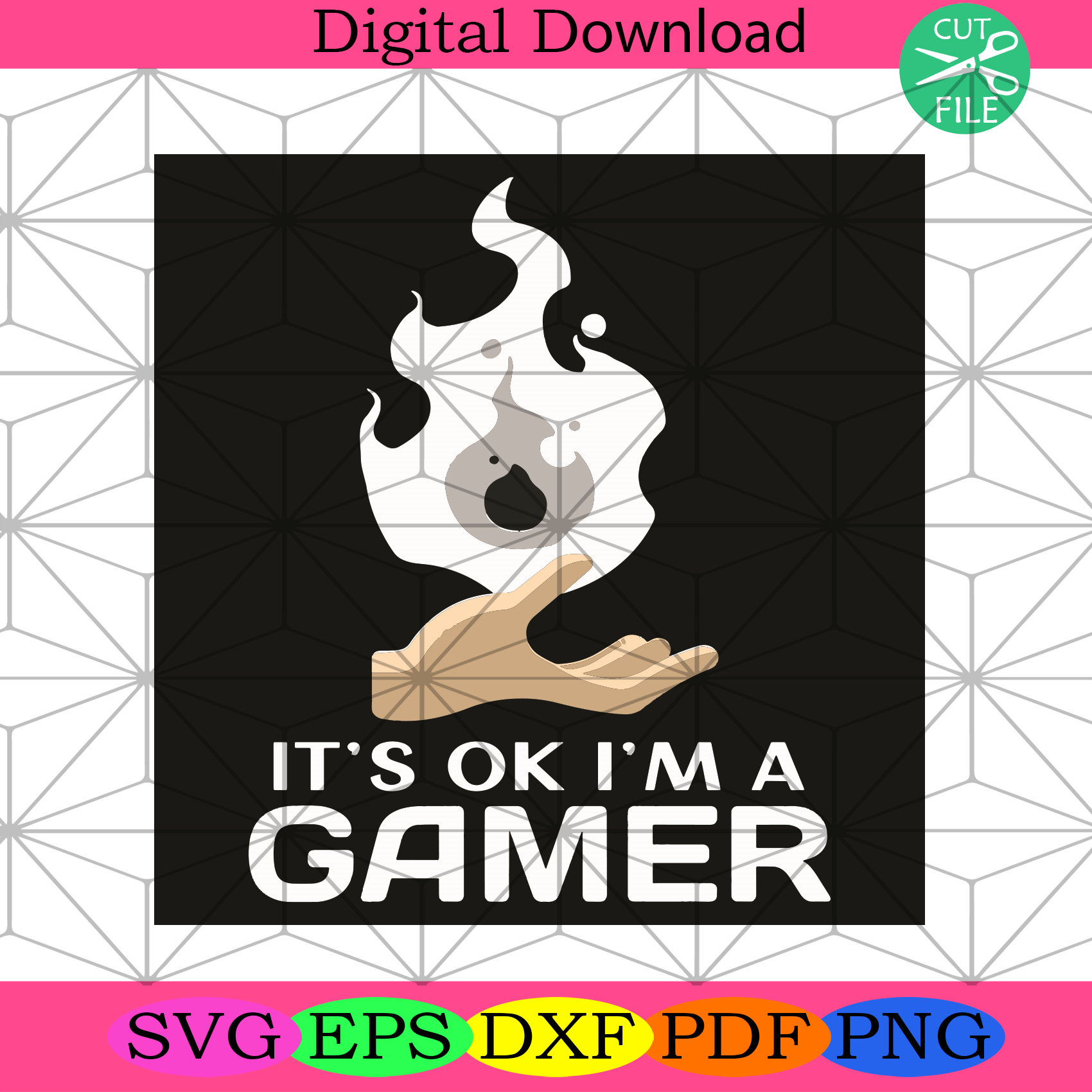 It Is Ok I Am A Gamer Svg Trending Svg, Gamer Svg, Game Svg