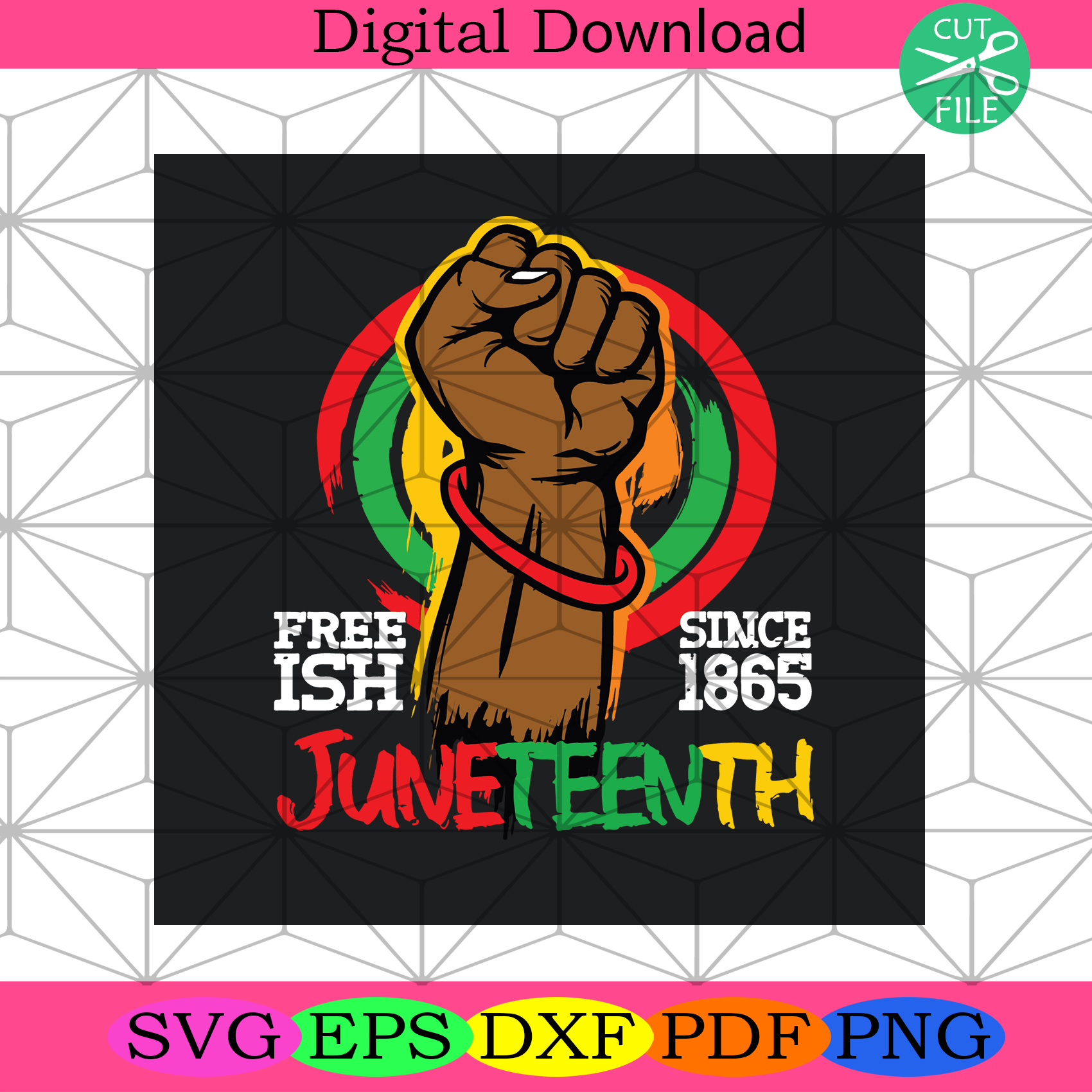 Download Free Ish Since 1865 Svg Juneteenth Svg Free Ish Svg Since 1865 Svg Silkysvg