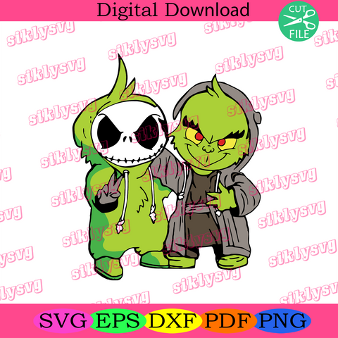 Free Free 320 Baby Grinch And Jack Skellington Svg SVG PNG EPS DXF File