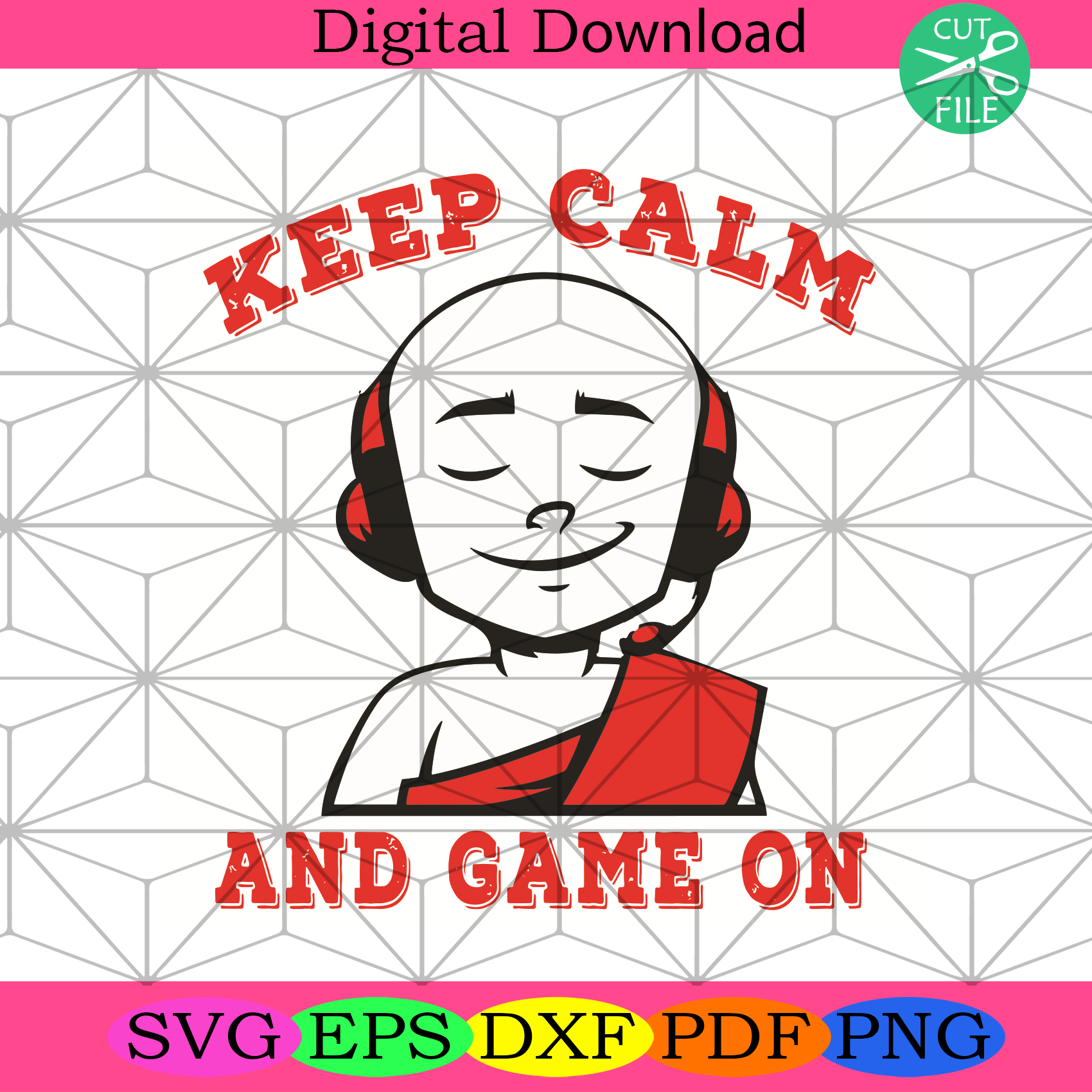 Keep Calm And Game On Svg Trending Svg, Calm Svg, Game Svg