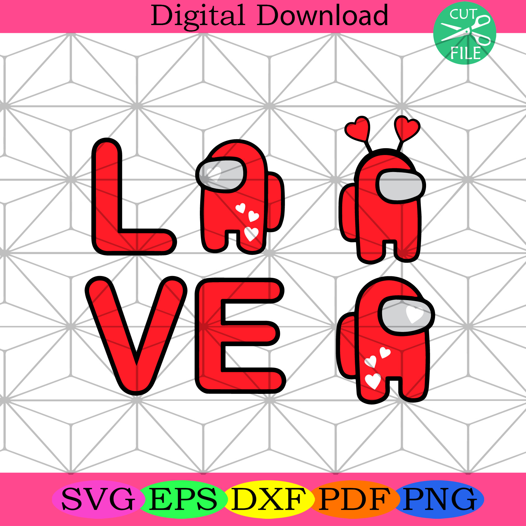 Download Love Among Us Svg Trending Svg Among Us Love Svg Valentine Svg Val Silkysvg