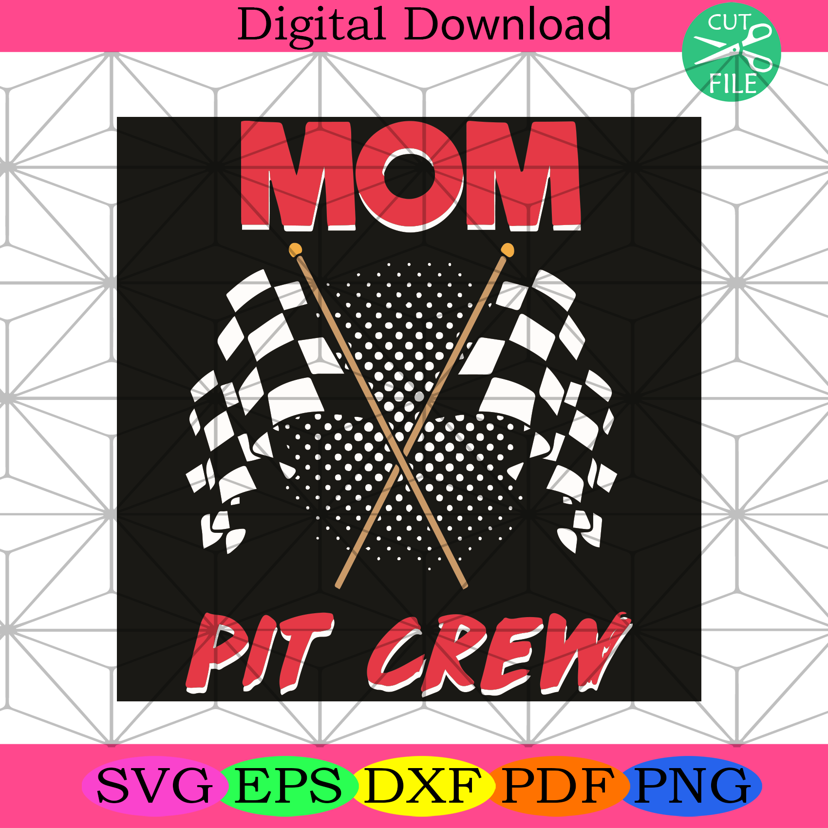 Download Mom Pit Crew Racing Svg Mothers Day Svg Mom Svg Pit Crew Svg Racin Silkysvg