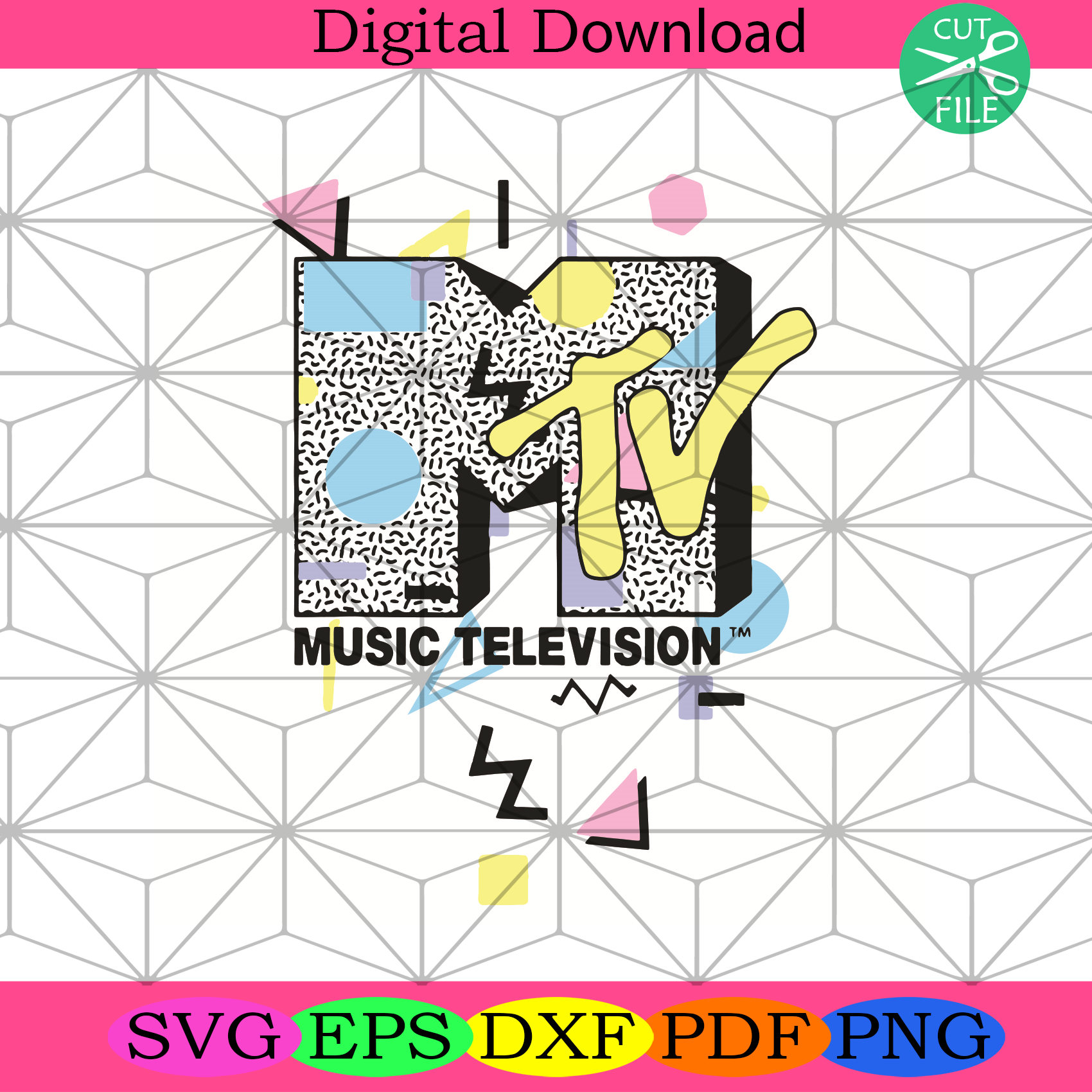 MTV Music Television Svg Trending Svg, MTV Svg, Music Television Svg