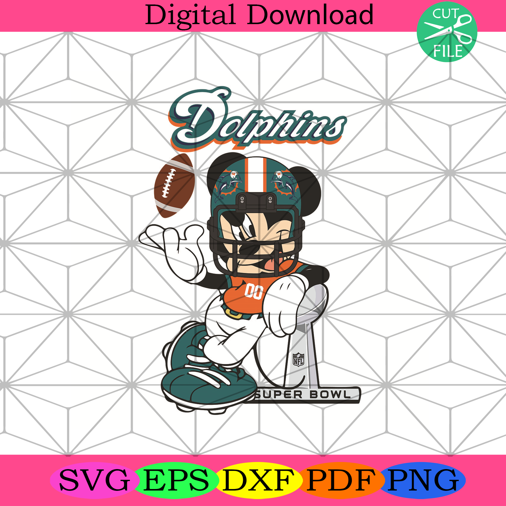 Miami Dolphins Mickey Mouse