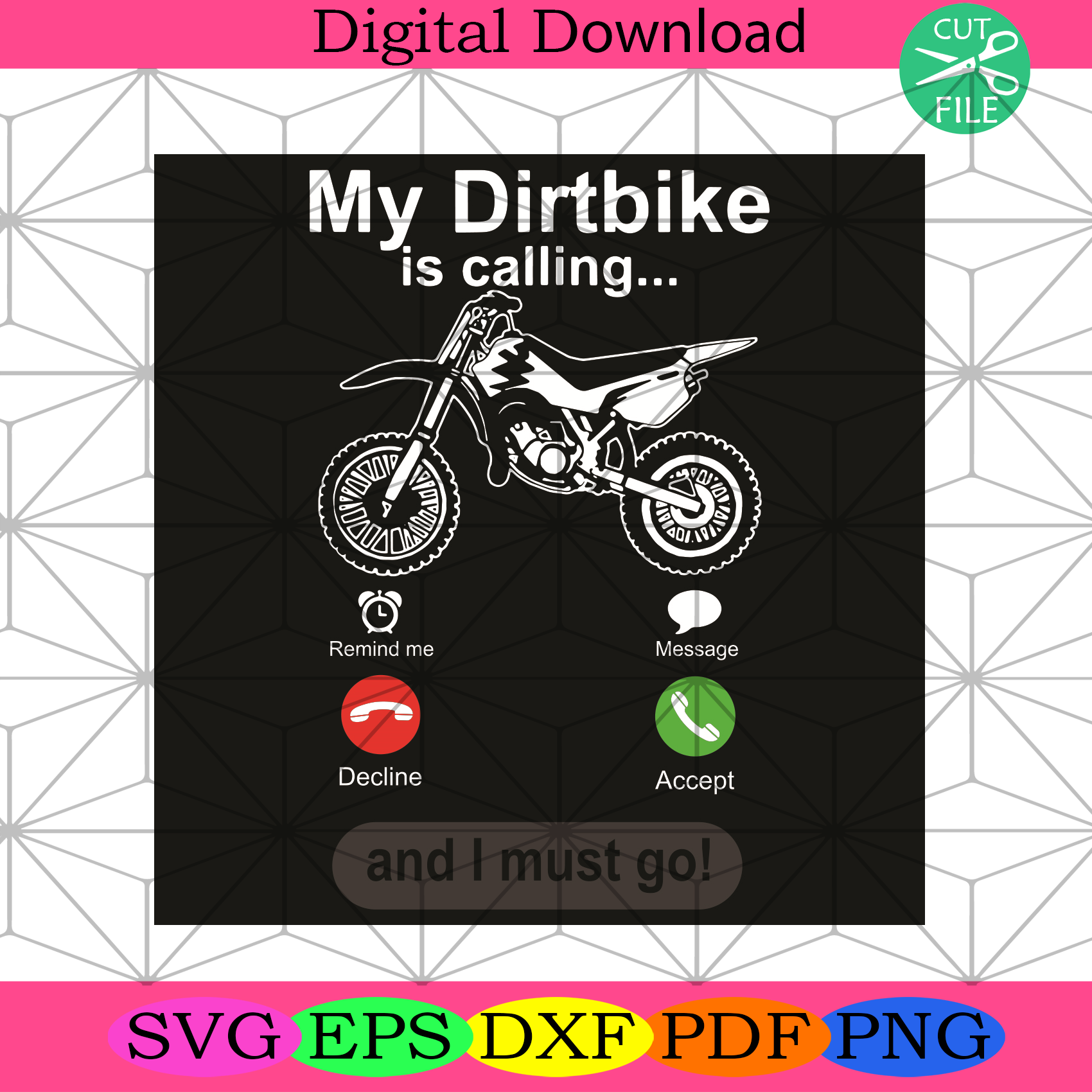 My Dirtbike Is Calling And I Must Go Svg Trending Svg, Dirt Bike Svg