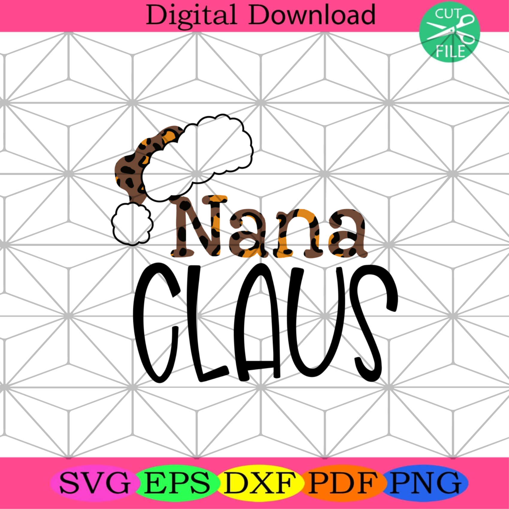 Nana Claus Leopard Xmas