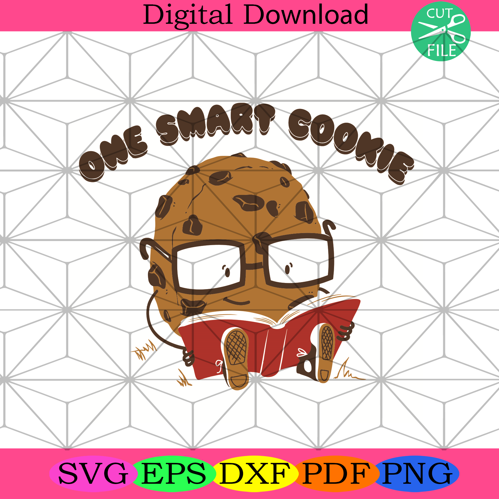 One Smart Cookie Svg Trending Svg, Cookie Svg, Book Svg