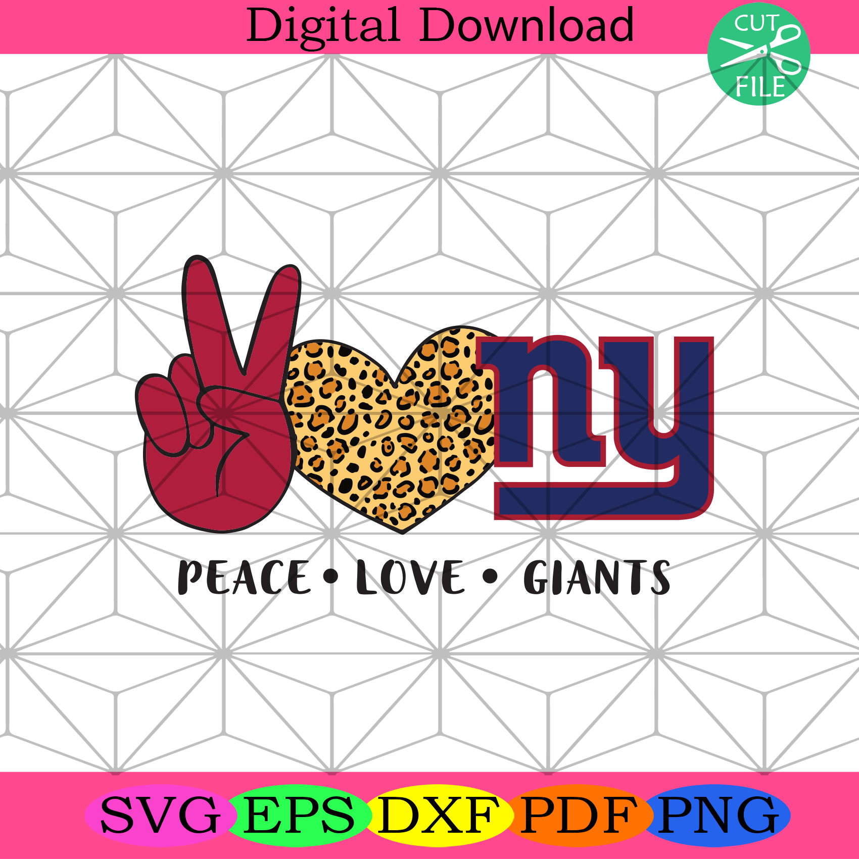 Download Peace Love Giants Svg Sport Svg New York Giants Svg The Giants Svg Silkysvg
