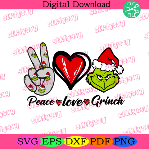 Free Free Peace Love Grinch Svg Free 669 SVG PNG EPS DXF File