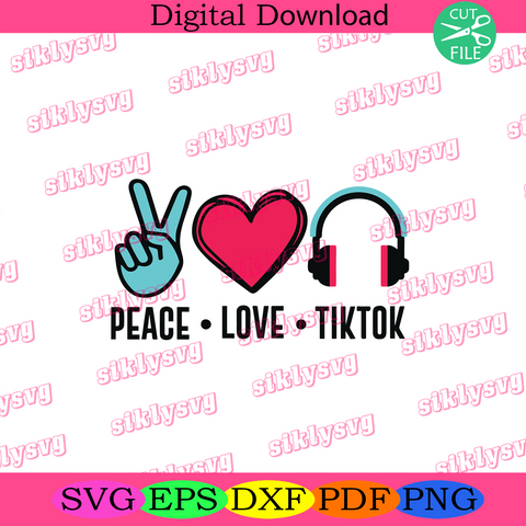 Free Free 92 Peace Love Tiktok Svg Free SVG PNG EPS DXF File