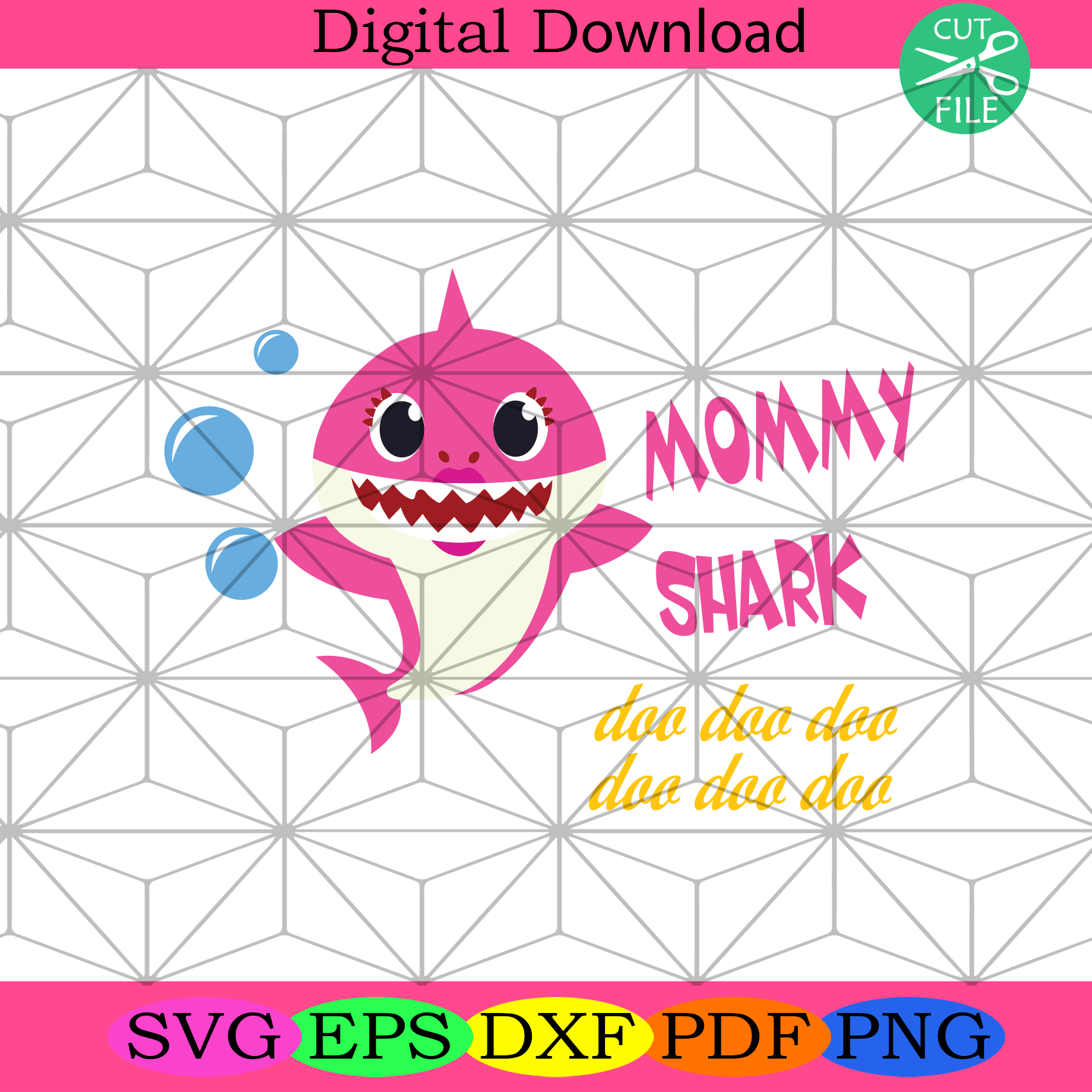 Download Pink Mommy Shark Doo Doo Doo Svg Family Svg Mommy Shark Svg Baby Sh Silkysvg