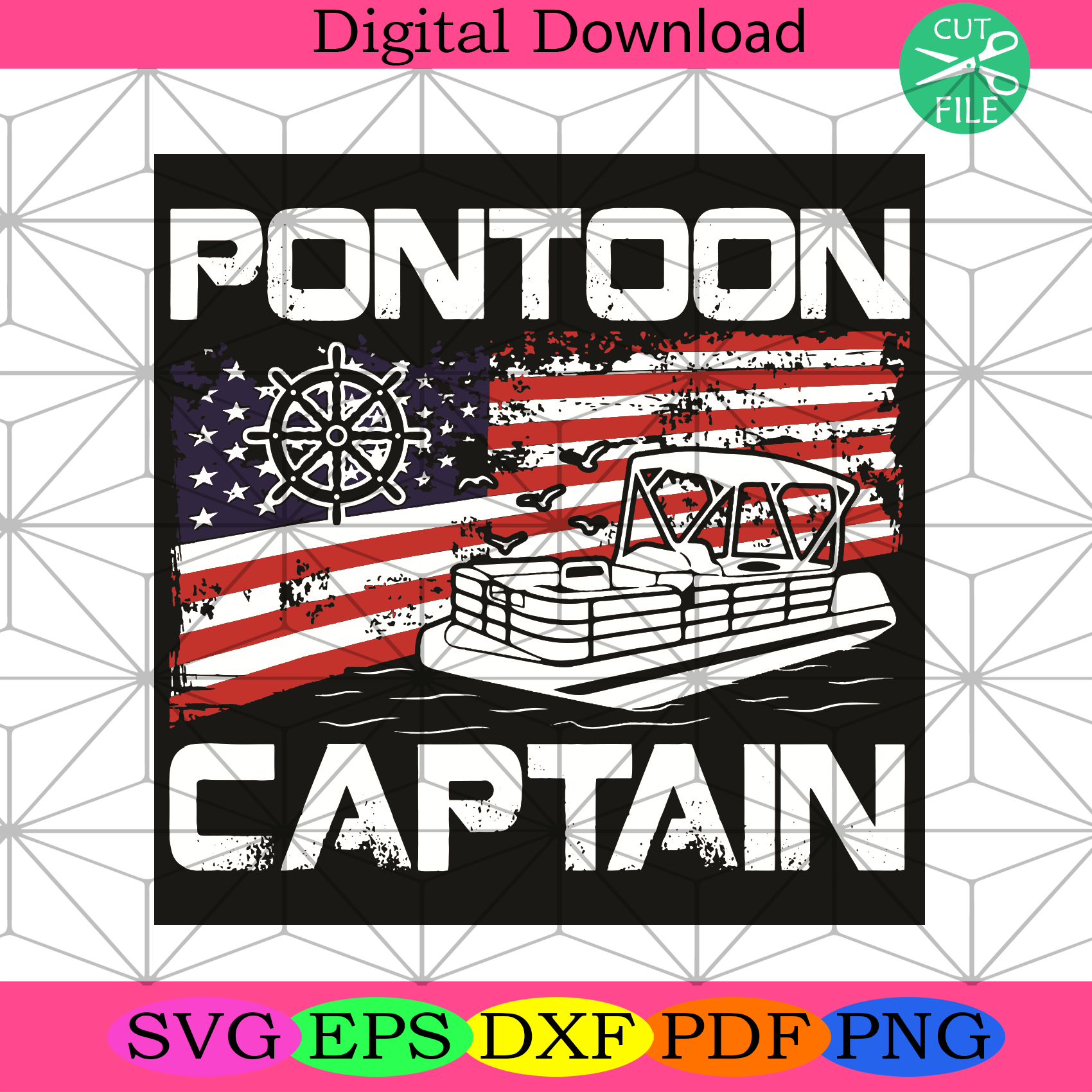 Pontoon Captain Svg Trending Svg, Pontoon Svg, Captain Svg