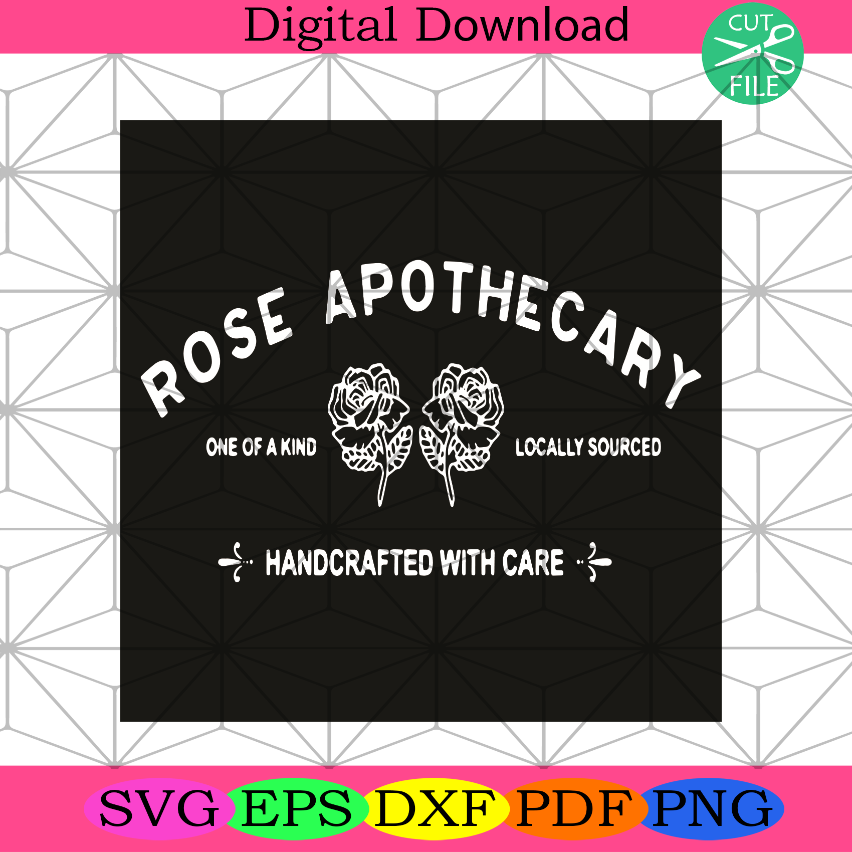 Rose Apothecary One A Kind Locally Sourced Handcrafted With Care Svg