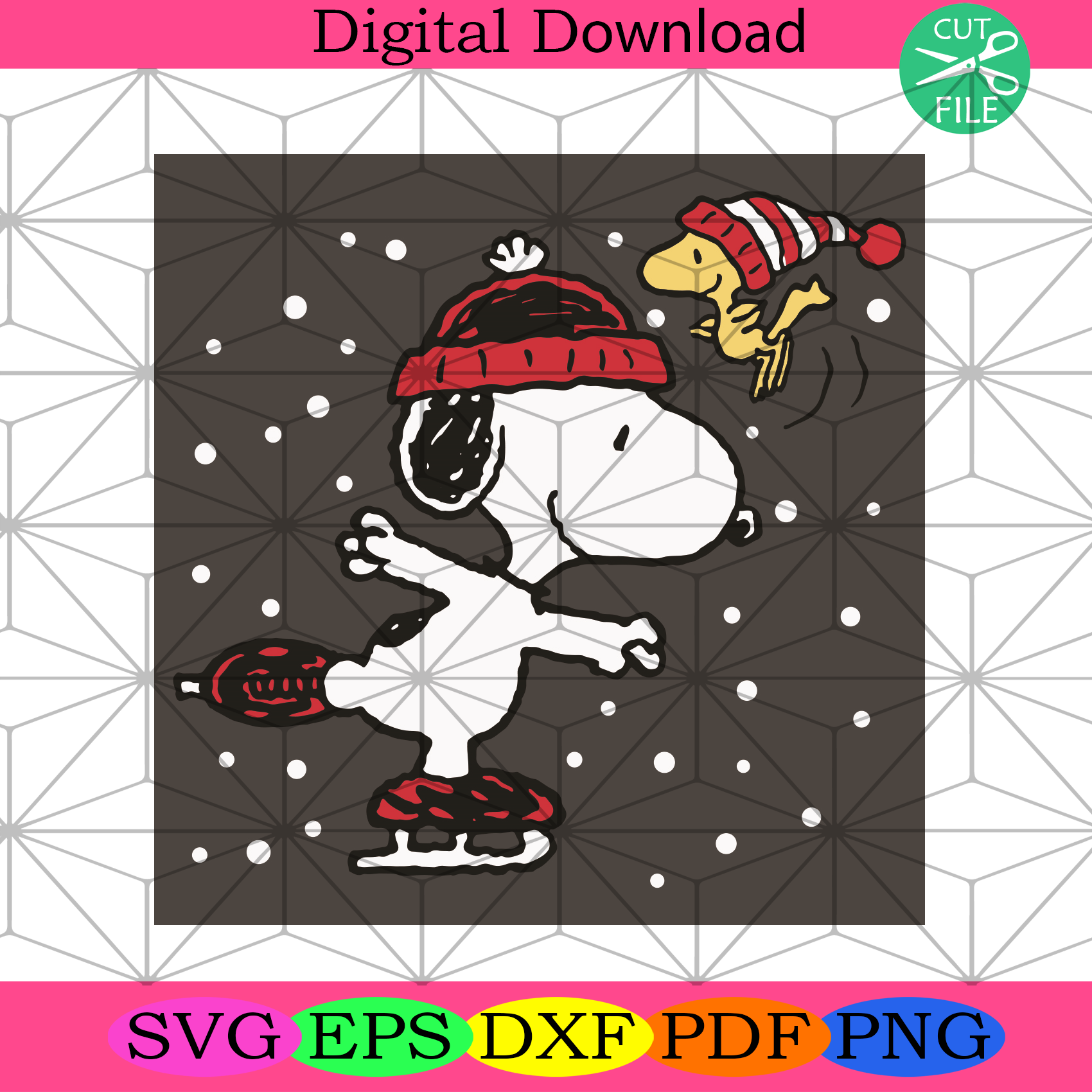 Snoopy And Woodstock Skate Svg Trending Svg, Snoopy Svg