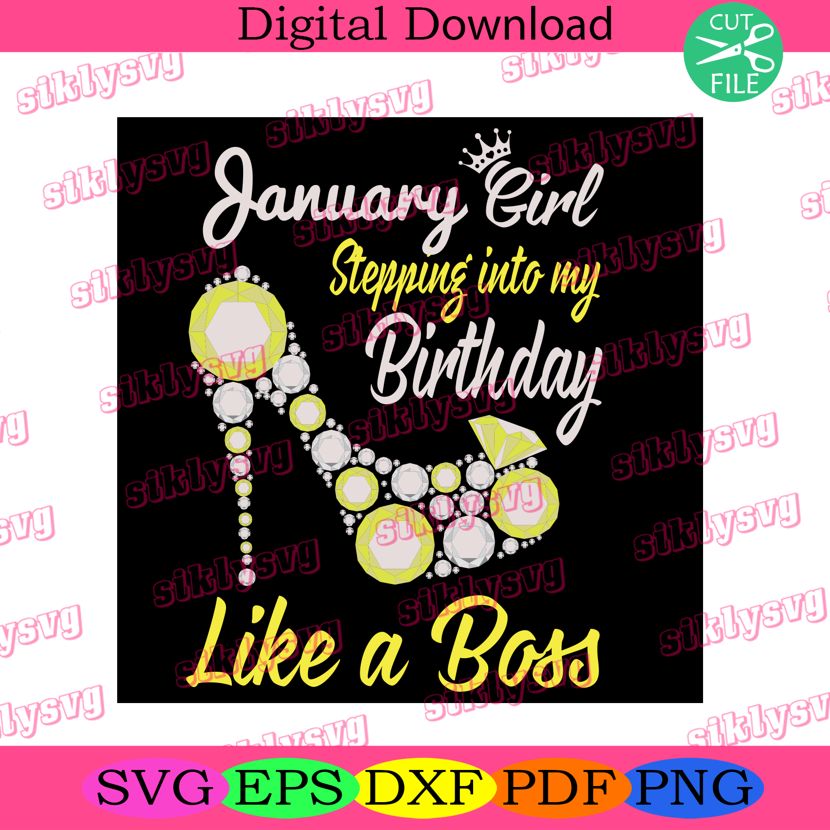 Free Free January Birthday Svg 461 SVG PNG EPS DXF File