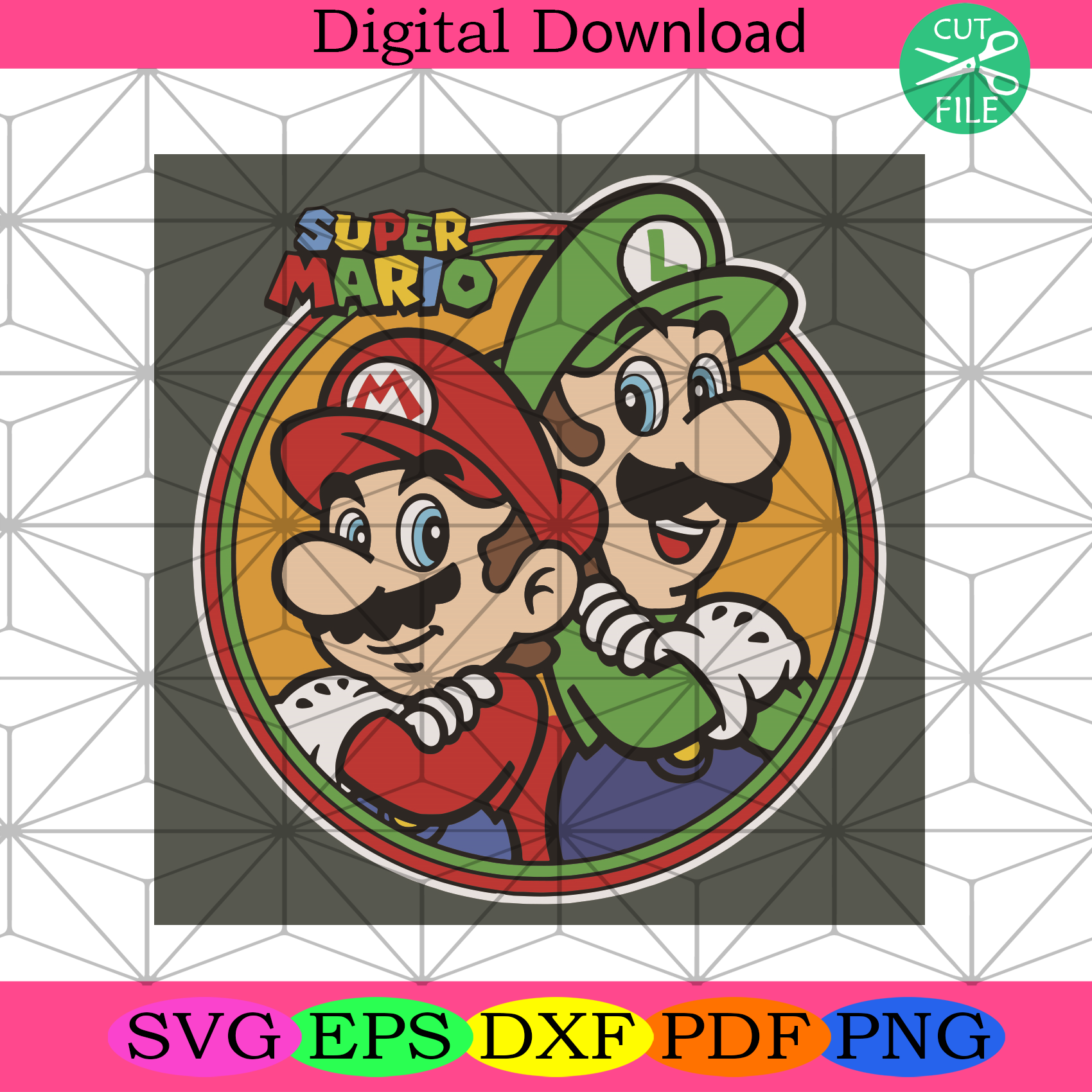 Super Mario Svg Trending Svg, Mario Svg, Luigi Brothers Svg