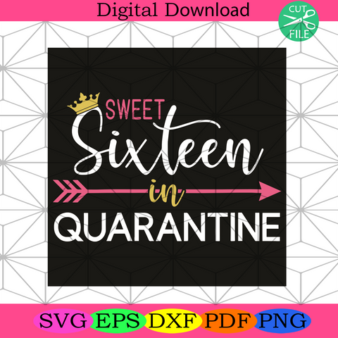 Free Free 217 Sweet 16 Quarantine Svg SVG PNG EPS DXF File