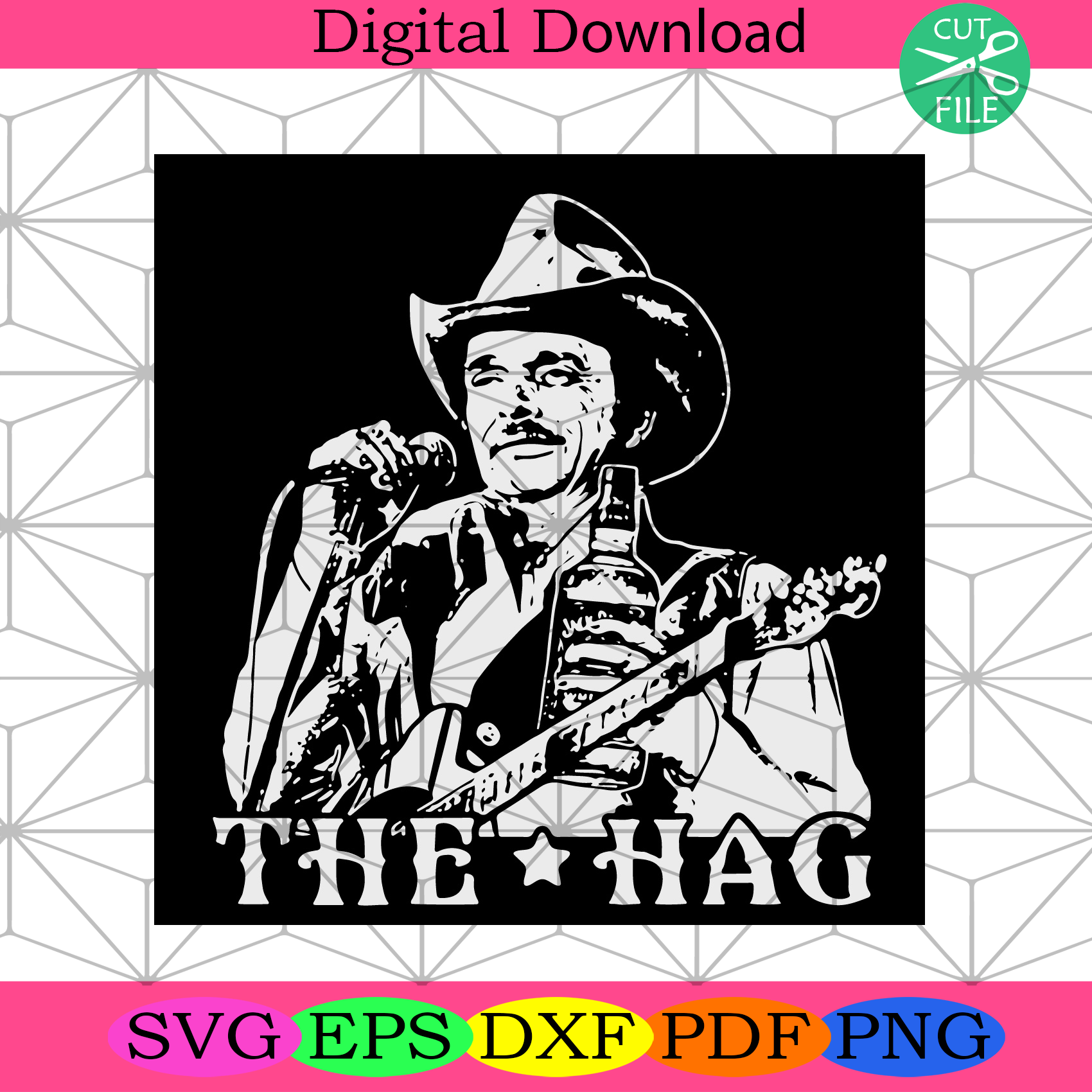 Merle Haggard SVG Trending Svg, Svg, Merle Haggard The Hag SVG - SilkySVG