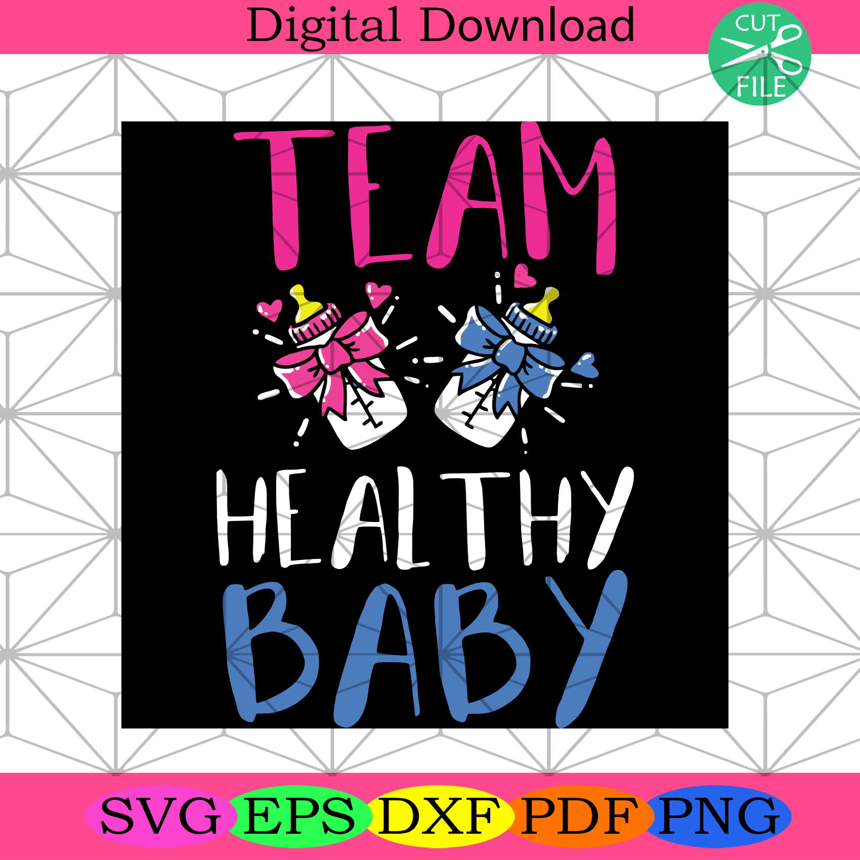 Download Gender Reveal Party Team Healthy Baby Svg Trending Svg Svg Gender R Silkysvg