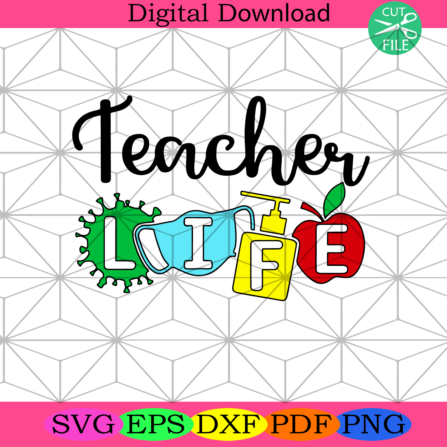 Teacher Life Svg Trending Svg, Teacher Svg, Teacher Love Svg