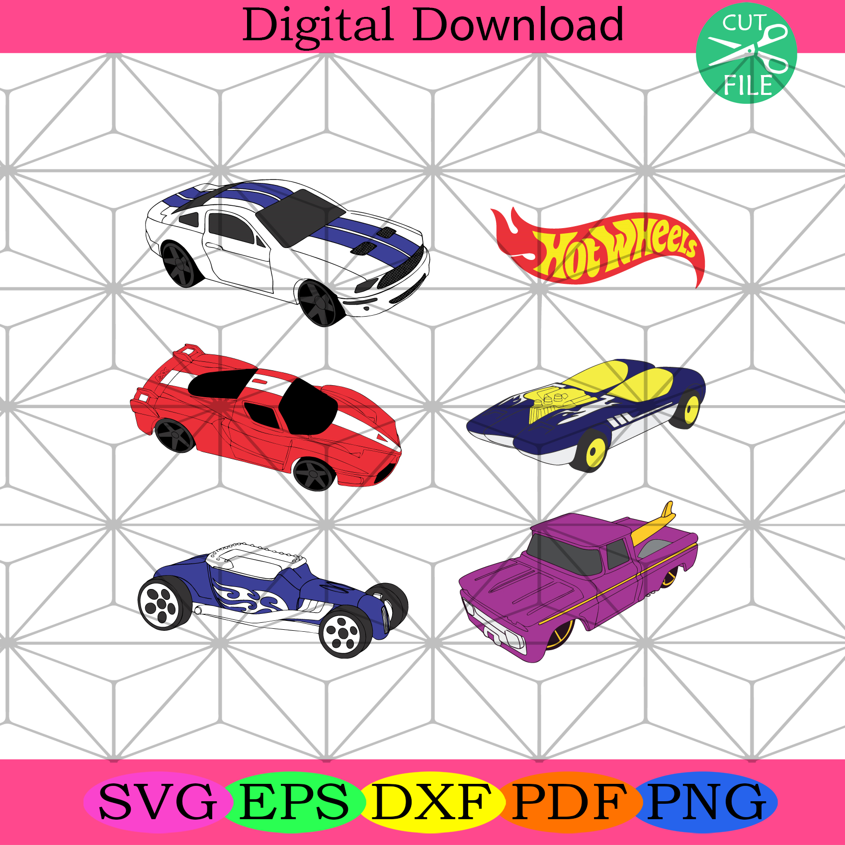 Hot Wheels Svg Bundle Trending Svg, Hot Wheels SVg, Toy Car Svg