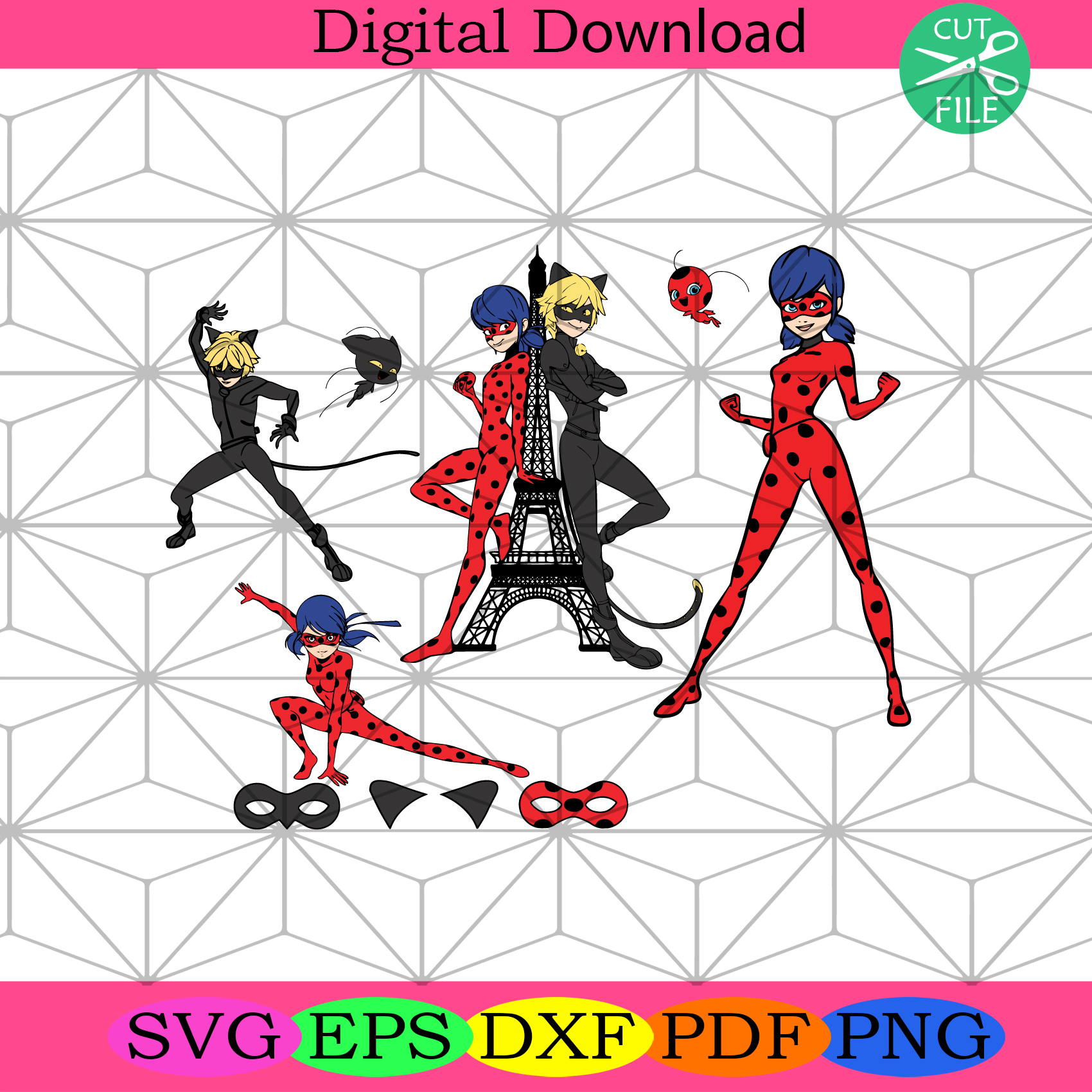 Tales Of Ladybug And Cat Noir Svg Bundle Trending Svg