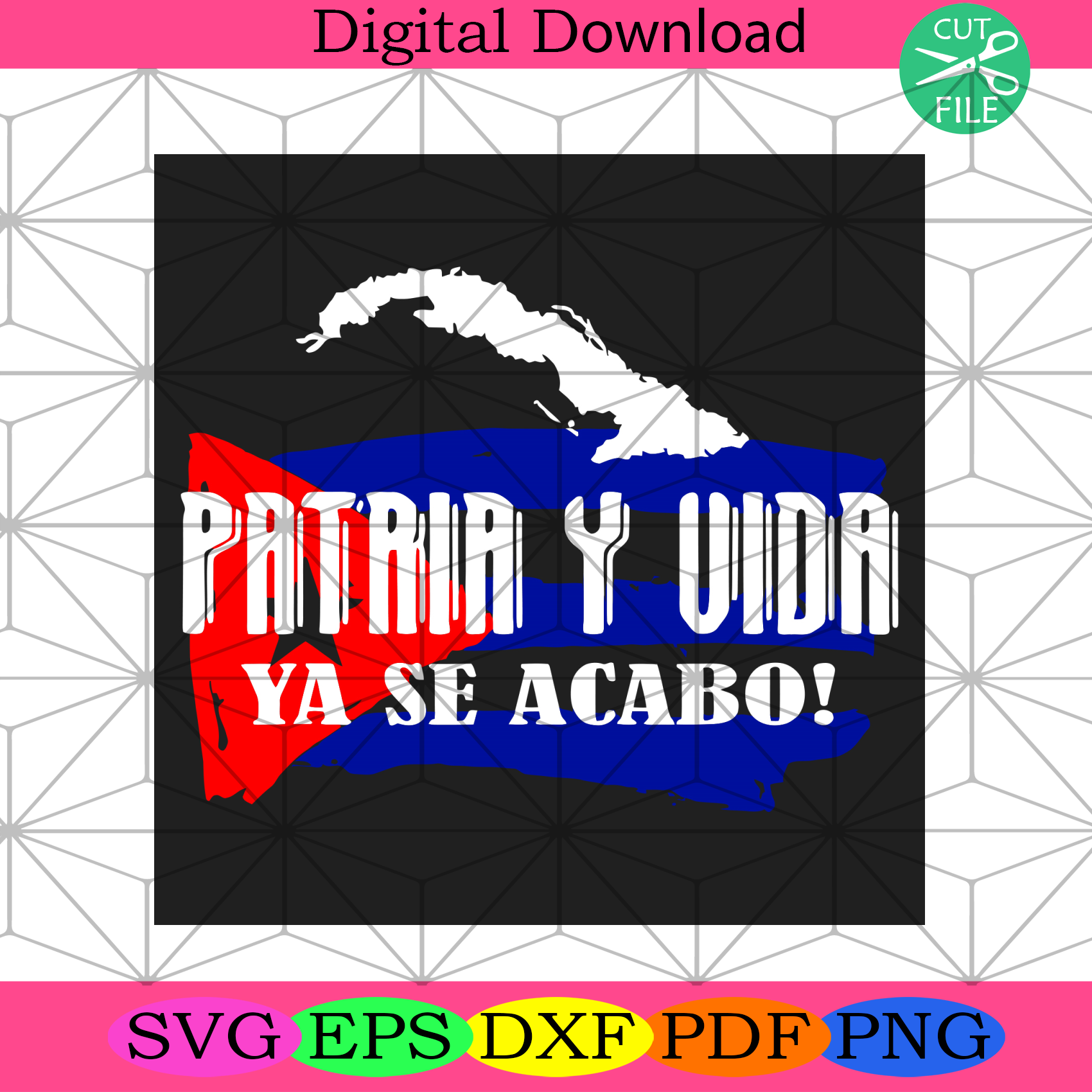 Patria Y Vida Ya Se Acabo Svg Trending Svg, Cuba Svg, Patria Svg