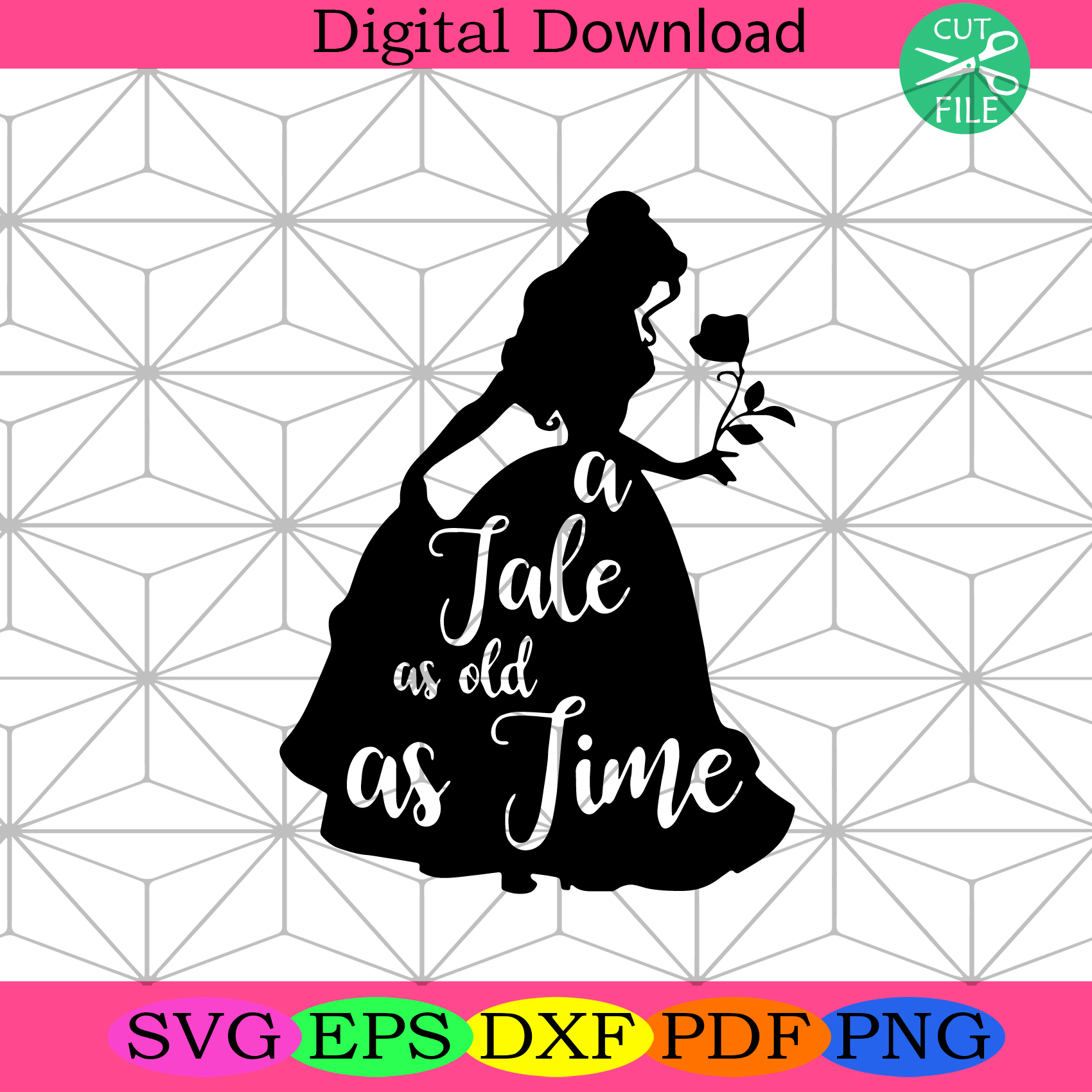 A Tale As Old As Time Svg Trending Svg, Beauty And The Beast