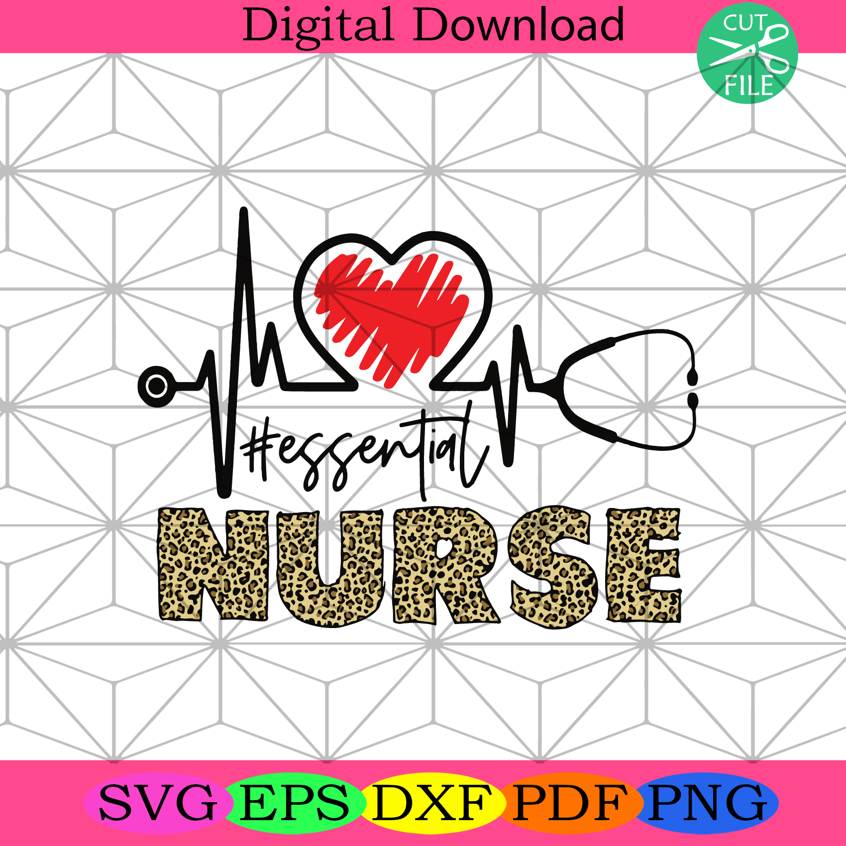 Leopard Nurse Svg Nurse Svg, Nurses Day Svg, Healthcare Svg