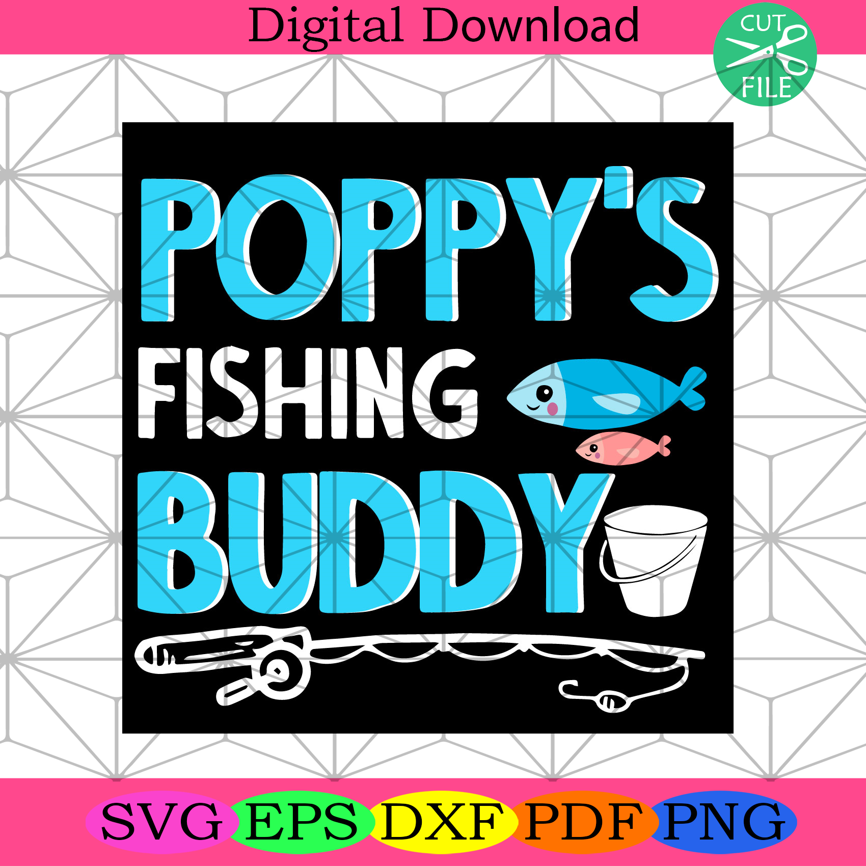 Poppy’s Fishing Buddy Svg Trending Svg, Poppy Fising Svg