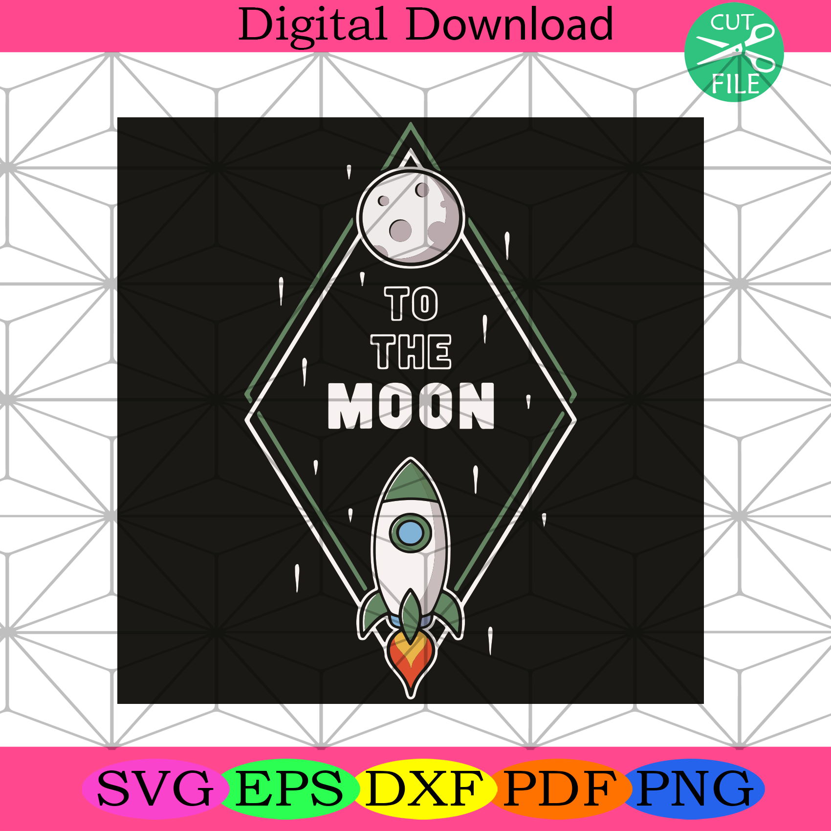 To The Moon Wallstreetbets Inspired Svg Trending Svg