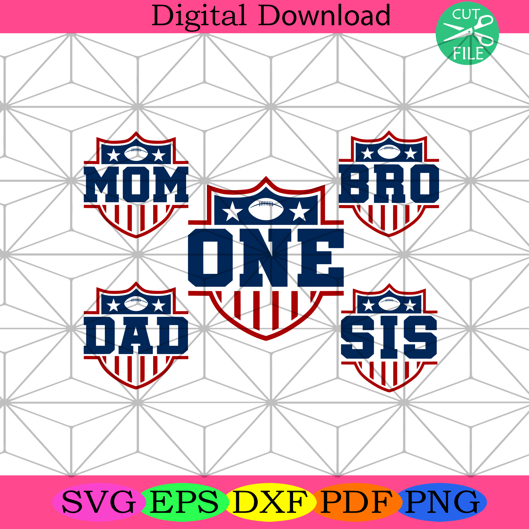 Football Family Svg Trending Svg, Football Svg, Family Svg, Dad Svg