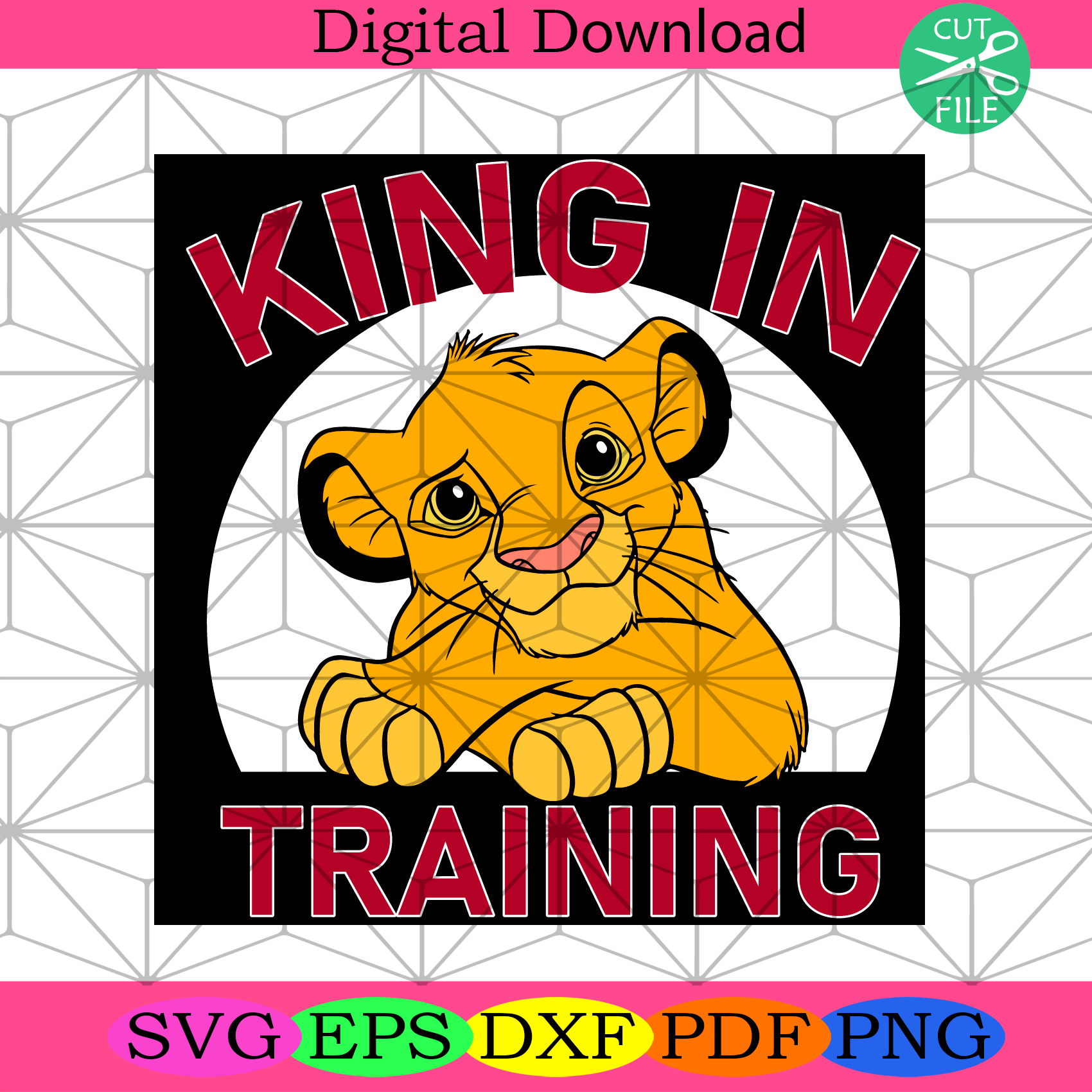 Disney Lion King Simba King in Training Trending Svg, Lion King Svg