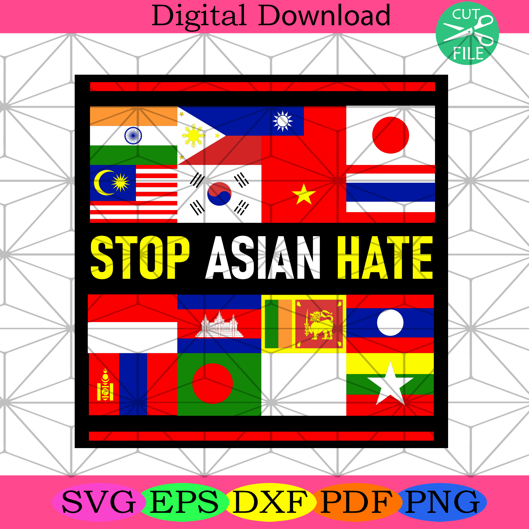 Stop Aapi Hate Support Awareness Svg Trending Svg