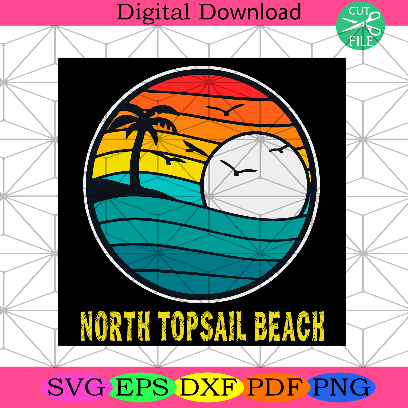 Download North Topsail Beach Svg Trending Svg Beach Svg Sunset Svg Sun Svg Silkysvg