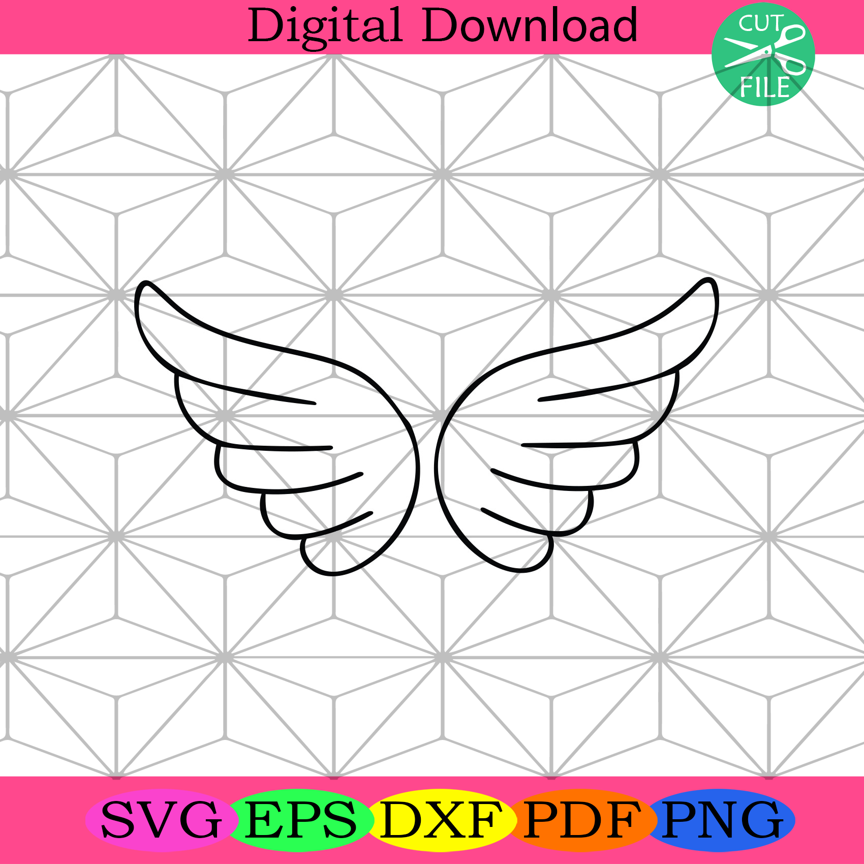 Wings Angel Svg Trending Svg, Wings Svg, Wings Angel Gifts