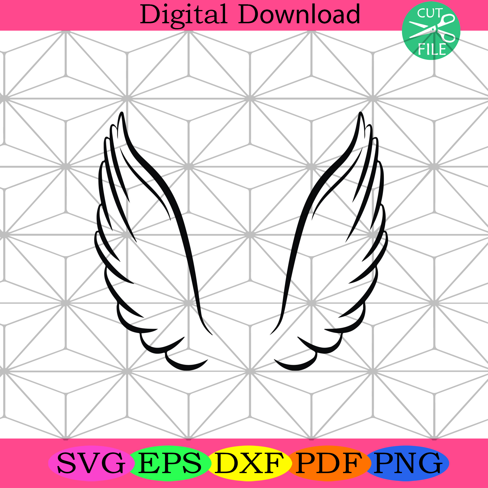 Wings Angel Svg Trending Svg, Wings Svg, Wings Angel Gifts