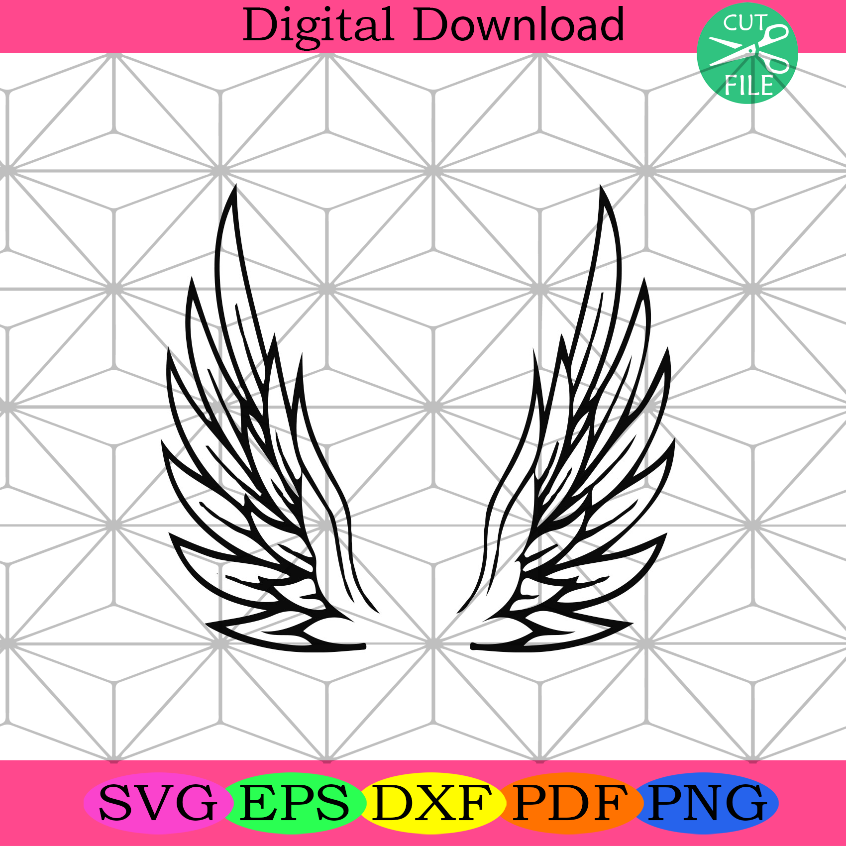 Wings Angel Svg Trending Svg, Wings Svg, Wings Angel Gifts