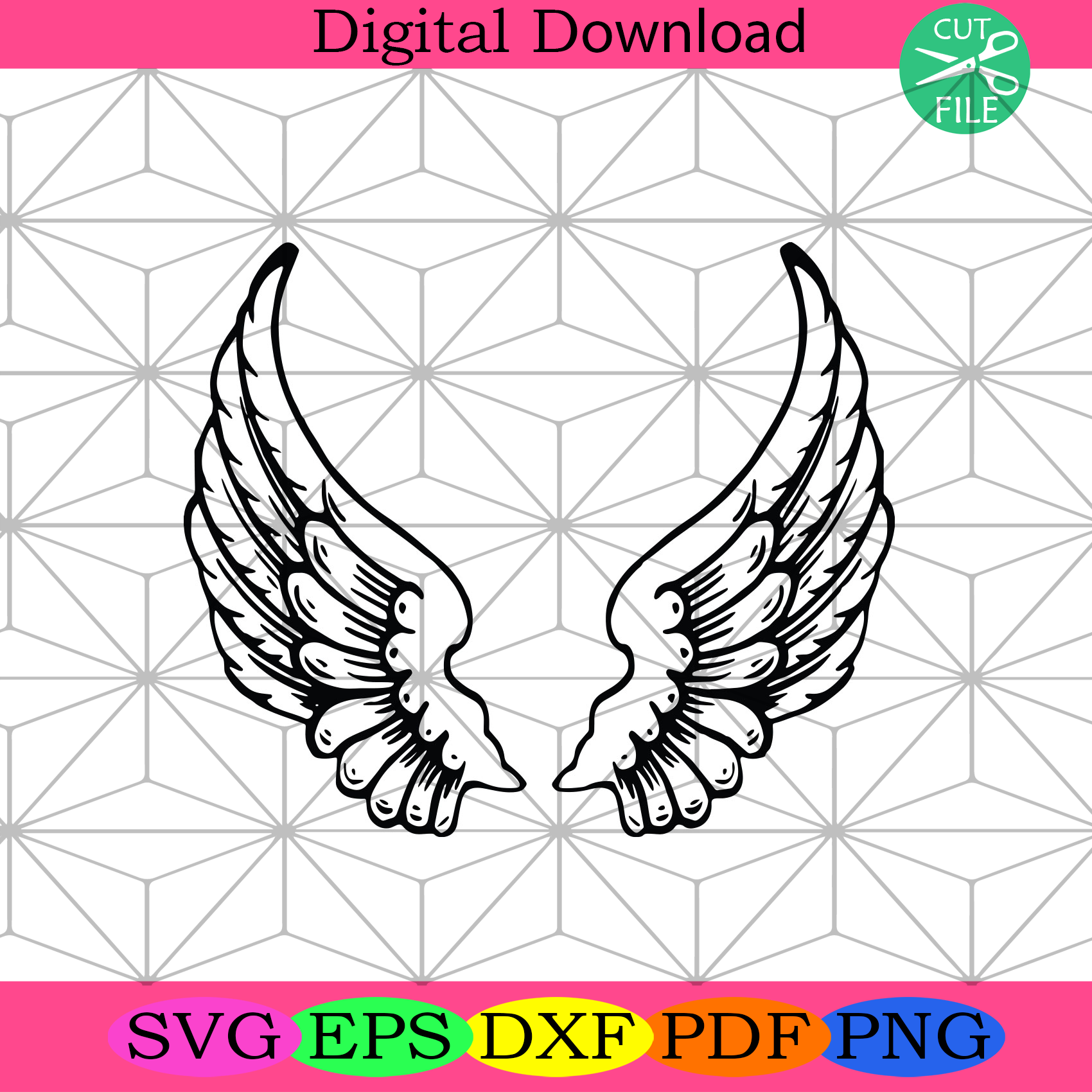 Wings Angel Svg Trending Svg, Wings Svg, Wings Angel Gifts