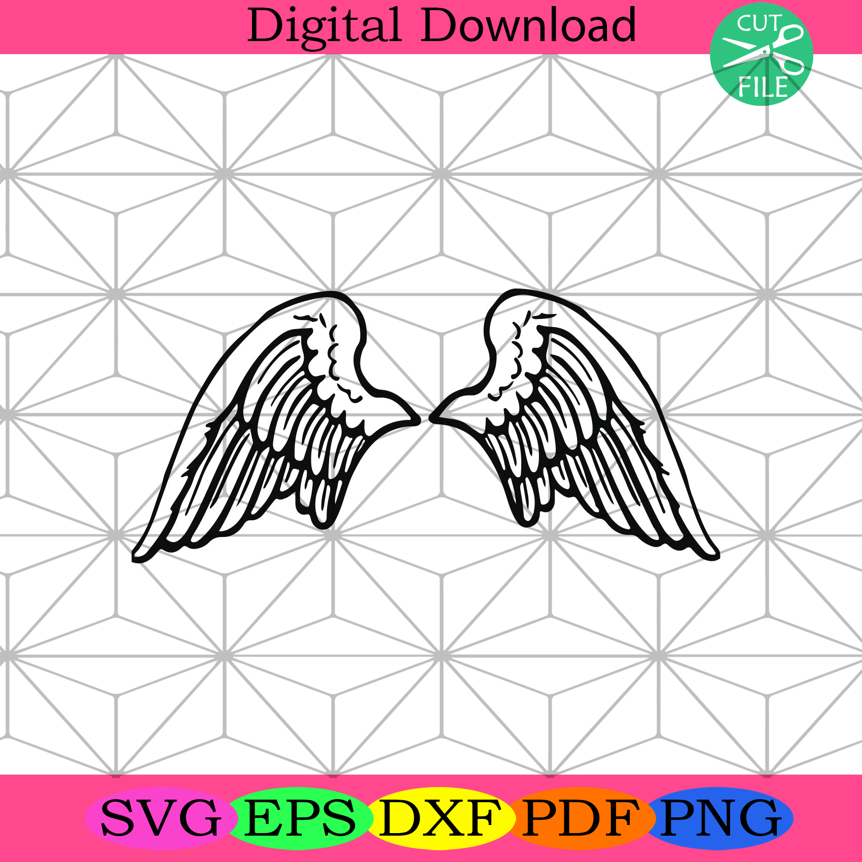 Wings Angel Svg Trending Svg, Wings Svg, Wings Angel Gifts